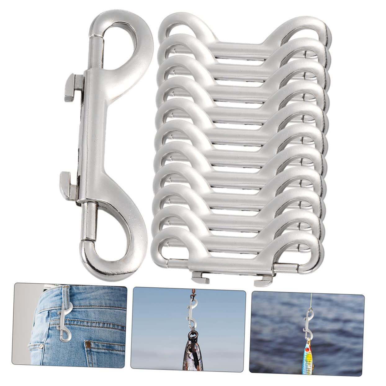 BESPORTBLE Heavy Duty Dog Leash Hooks Snap Metal Snap Hooks for Backpacks Pet Leash Extender Clips