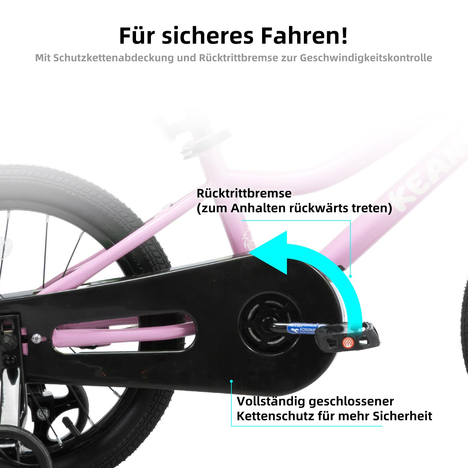 KEANO Lexicon Kinderfahrrad für Jungen Mädchen im Alter von 3-12 Jahren, 12-20 Zoll BMX Style Kinderfahrräder mit Stützrädern, Kinderfahrrad für Kleinkinder, mehrere Farben