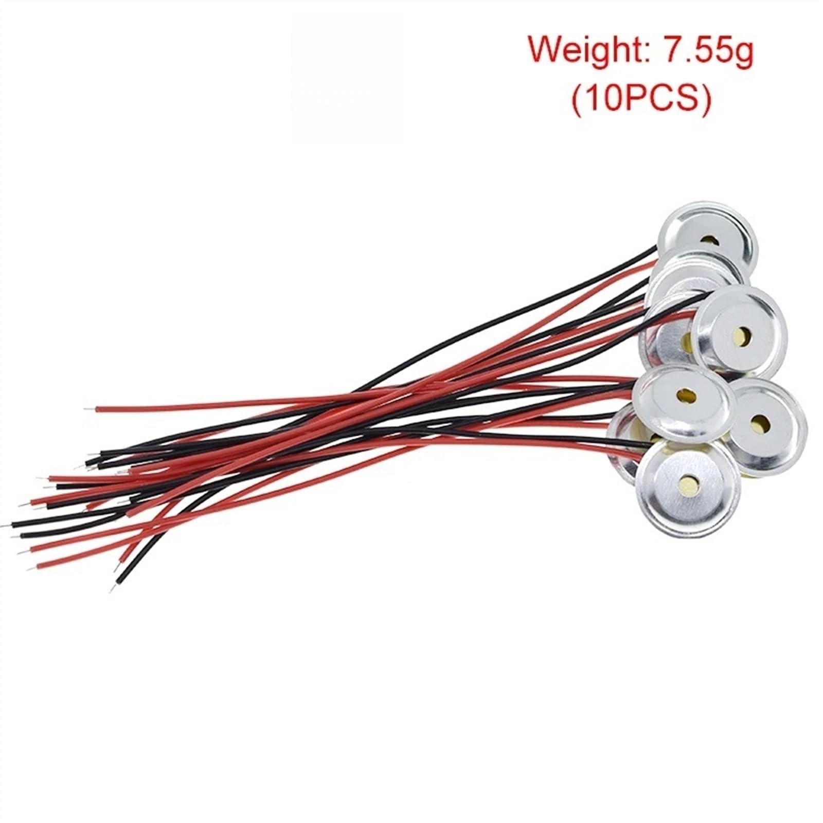 WUZDPRCJ 10 Pcs Piezoelectric Piezo Ceramic Wafer Plate Dia 15mm for Buzzer Loudspeaker Aluminum Shell