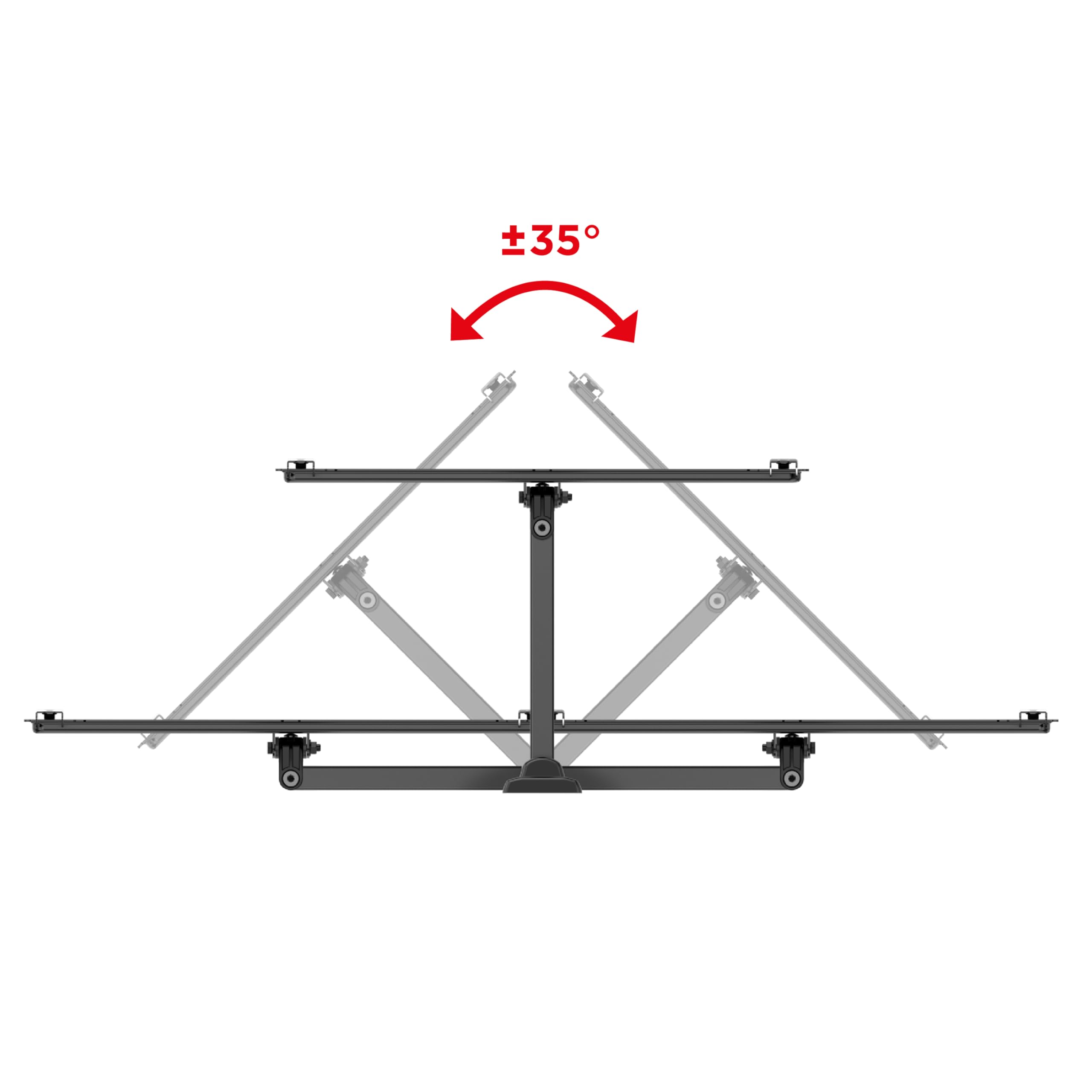 Meliconi 1219793 - Soporte para TV de pared con rotación flatstyle meliconi fr400