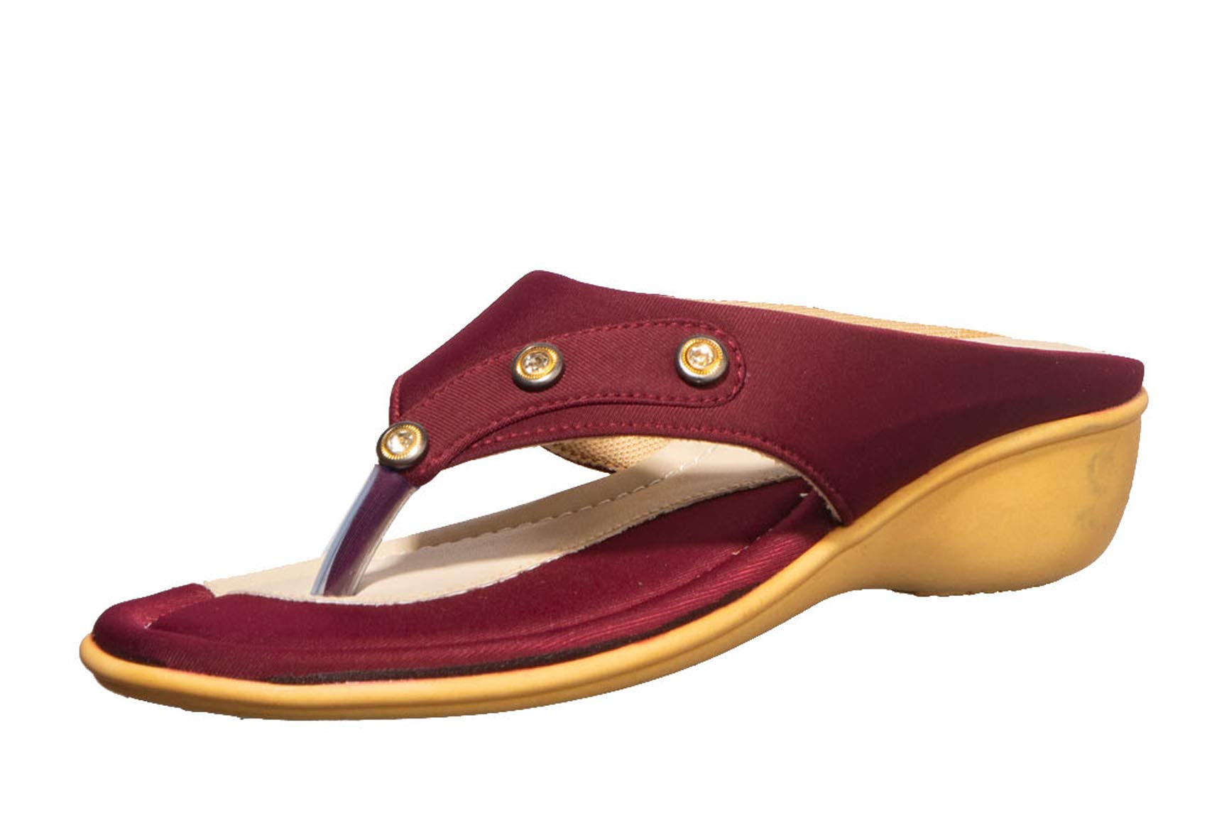 Khadims Women Red Casual Sandal