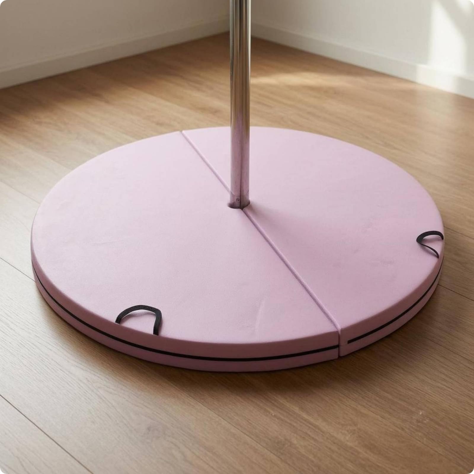 Materassino Rotondo Maniglie Integrate Materassino a Pannelli Superficie Liscia Attrezzatura Sportiva