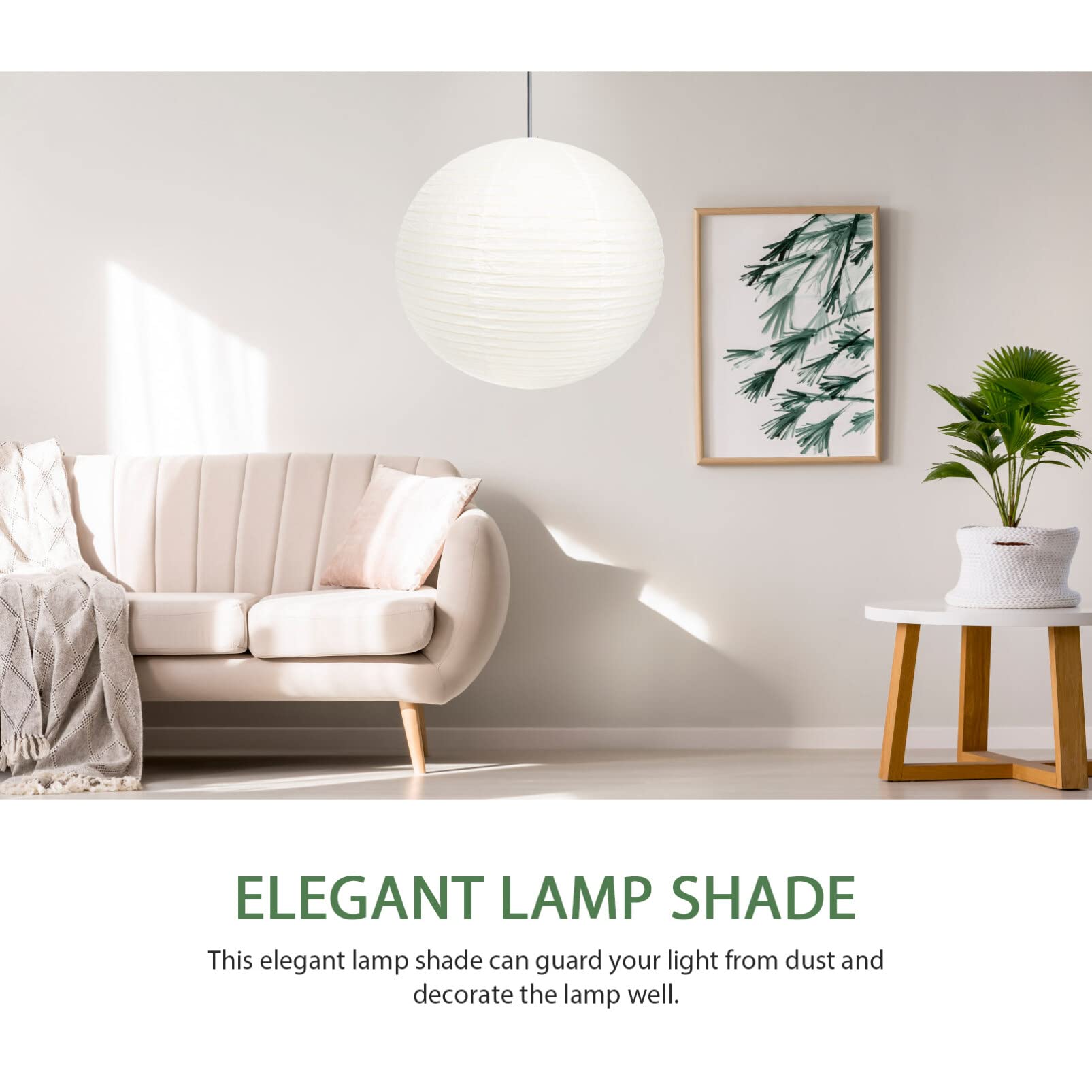 Abat-jour Suspendu En Papier Blanc 50x50x20 Cm - Style Japonais Minimaliste, Pour Lampe Plafond