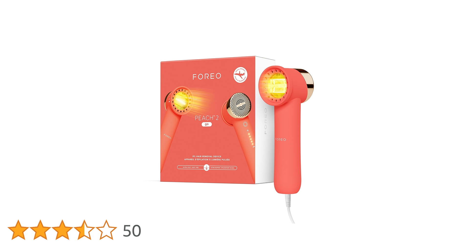 FOREO PEACH 2 IPL脱毛デバイス Amazon.com: FOREO PEACH 2 IPL Hair Removal Device – Quick