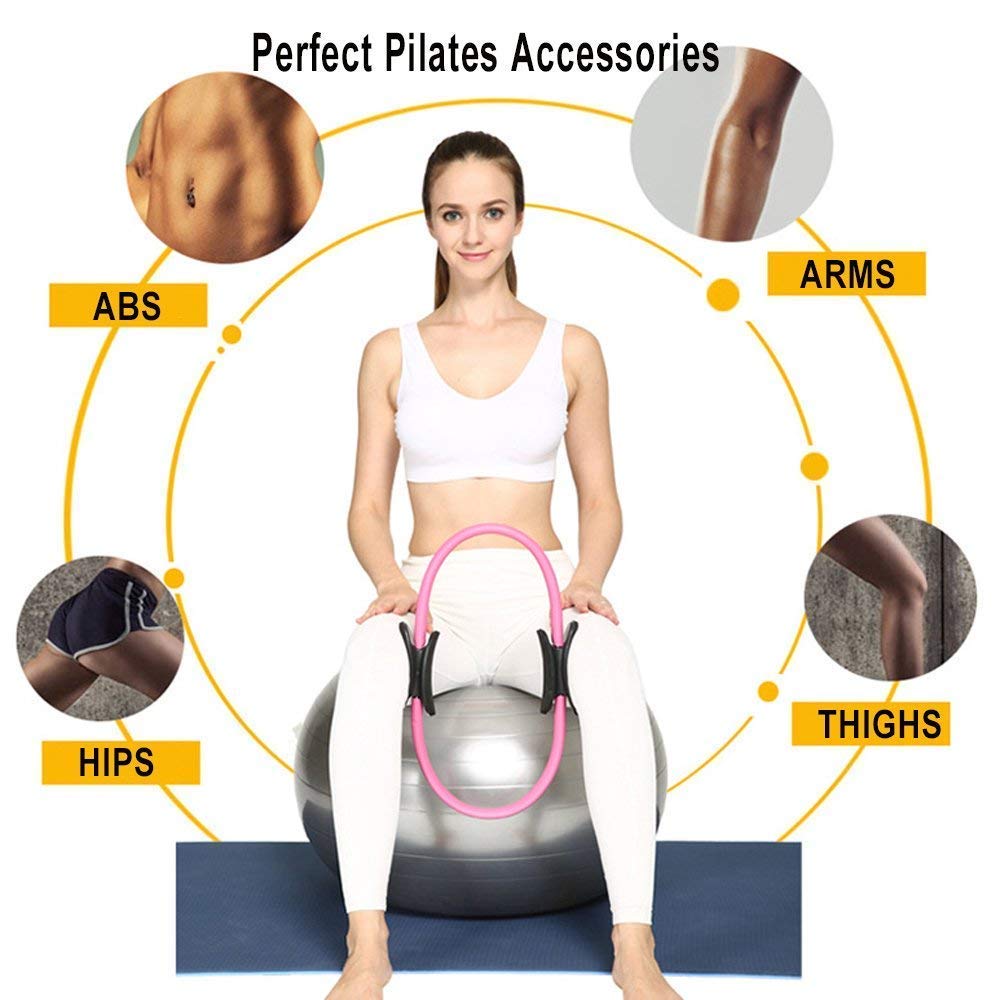 PROVO Anneau Pilates Cercle Résistance - Accessoire Fitness Multifonctionnel