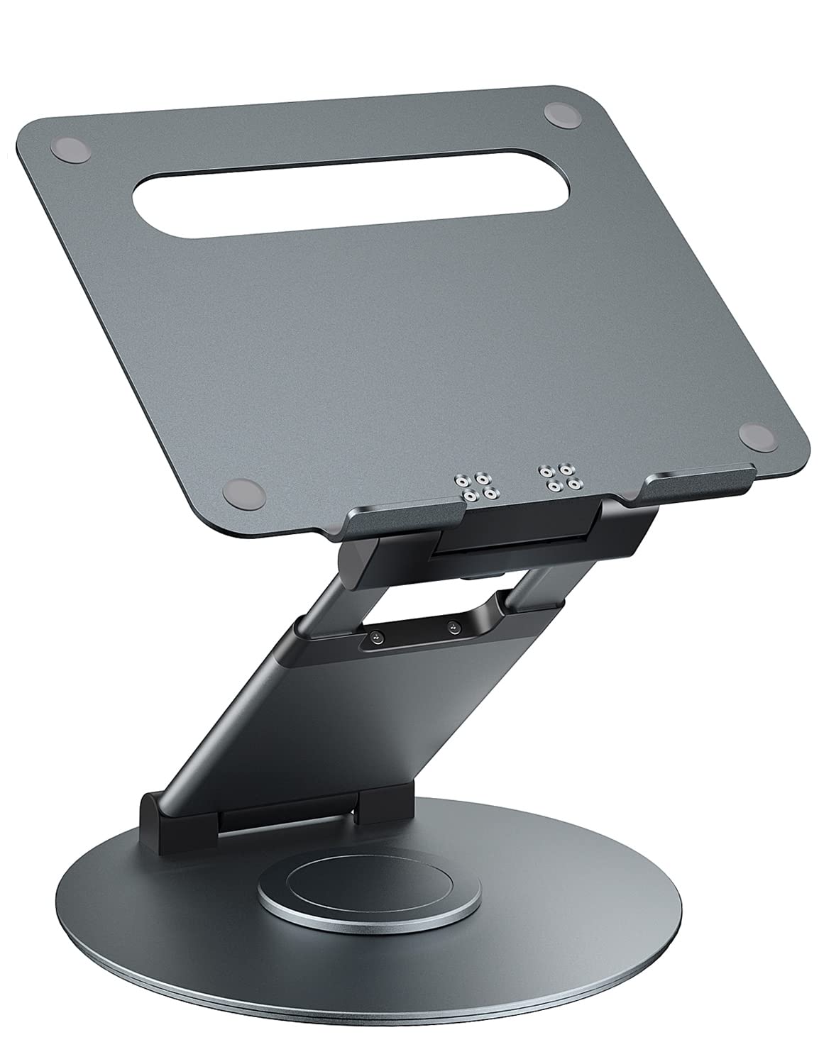 Nulaxy Swivel Laptop Stand, Ergonomic Laptop Stand with 360 Rotating
