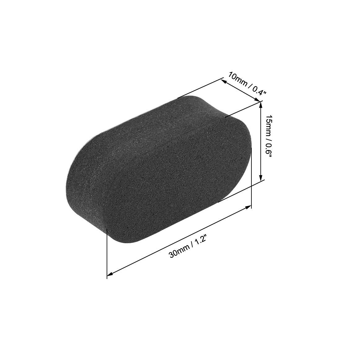 XYWHPGV 20pcs Black Sponge Mat Landing Skid Pad Gear Anti-Vibration Shockproof Foam Sticky Tape for QAV210 QAV250 QAV215(29101 3086c 442c0 9b879 50142 77e1b