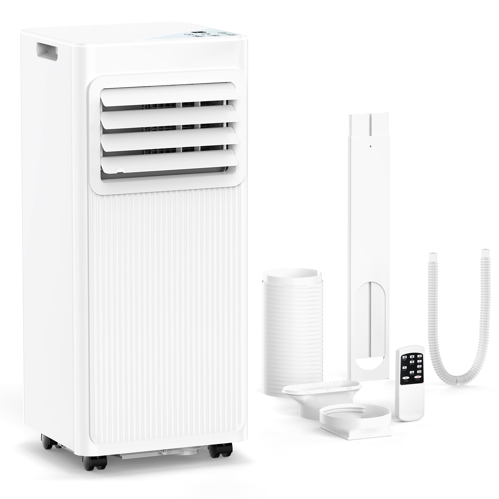 Photo 1 of 10000 BTU Portable Air Conditioners for Rooms up to 550 Sq Ft, 4 Modes Portable AC Unit with Remote Control & 24H Timer, Cool/Fan/Dry/Sleep, Installation Kits & Energy Saving for Bedroom, Apartments