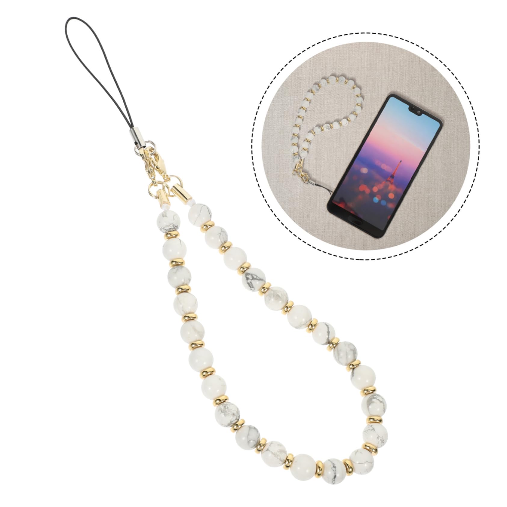 OSALADI Cadena De Teléfono Móvil De Piedra Original Caja Del Teléfono La Llamada Pulseras Cordón De Teléfono Pulseras Del Teléfono Celular Encanto Del Teléfono Móvil Lindo Encanto De La