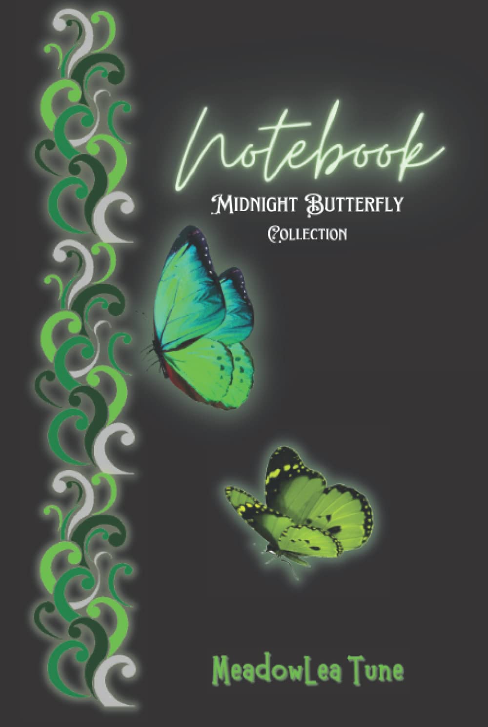 Notebook - Meadowlea Tune: Beautifully Designed - Midnight Butterfly Collection