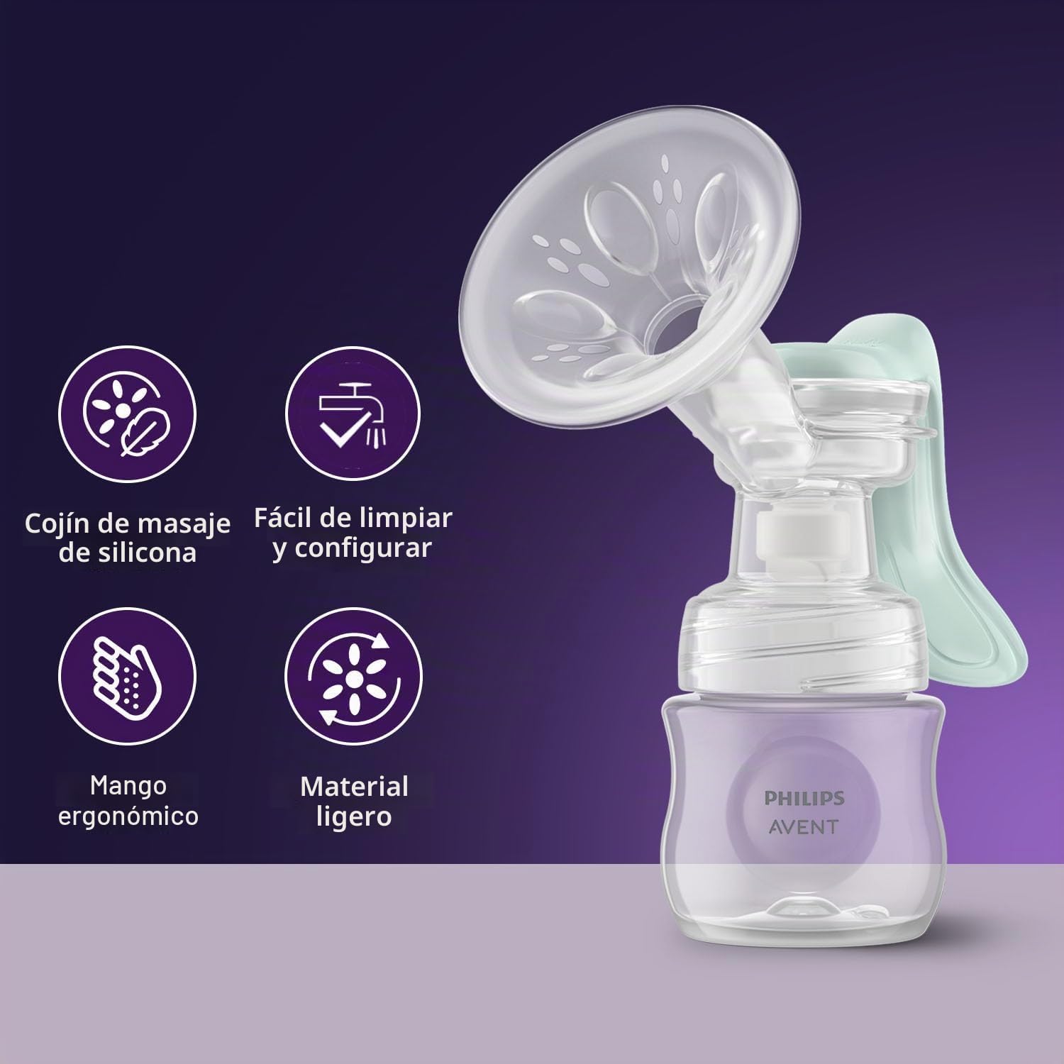 Philips Avent Extractor de leche manual (modelo SCF430/10)