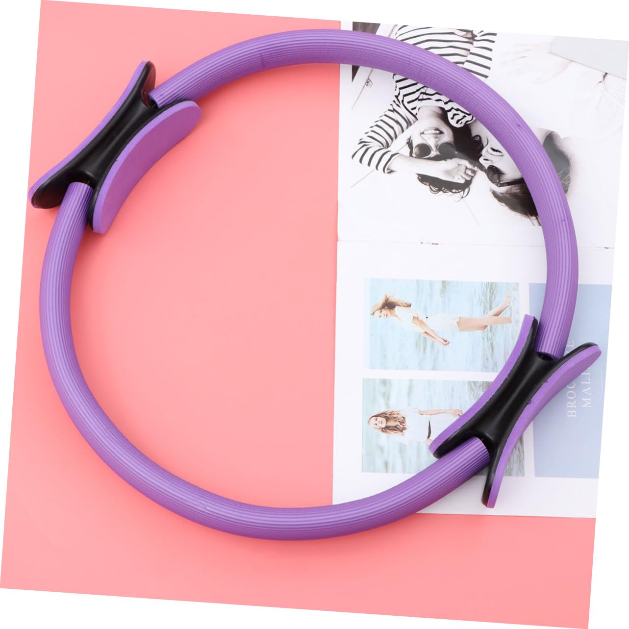 NULYLU 1pc Yoga Circle Ring Yoga Resistance Circle for Balance Exercise Band for Workout Accessories