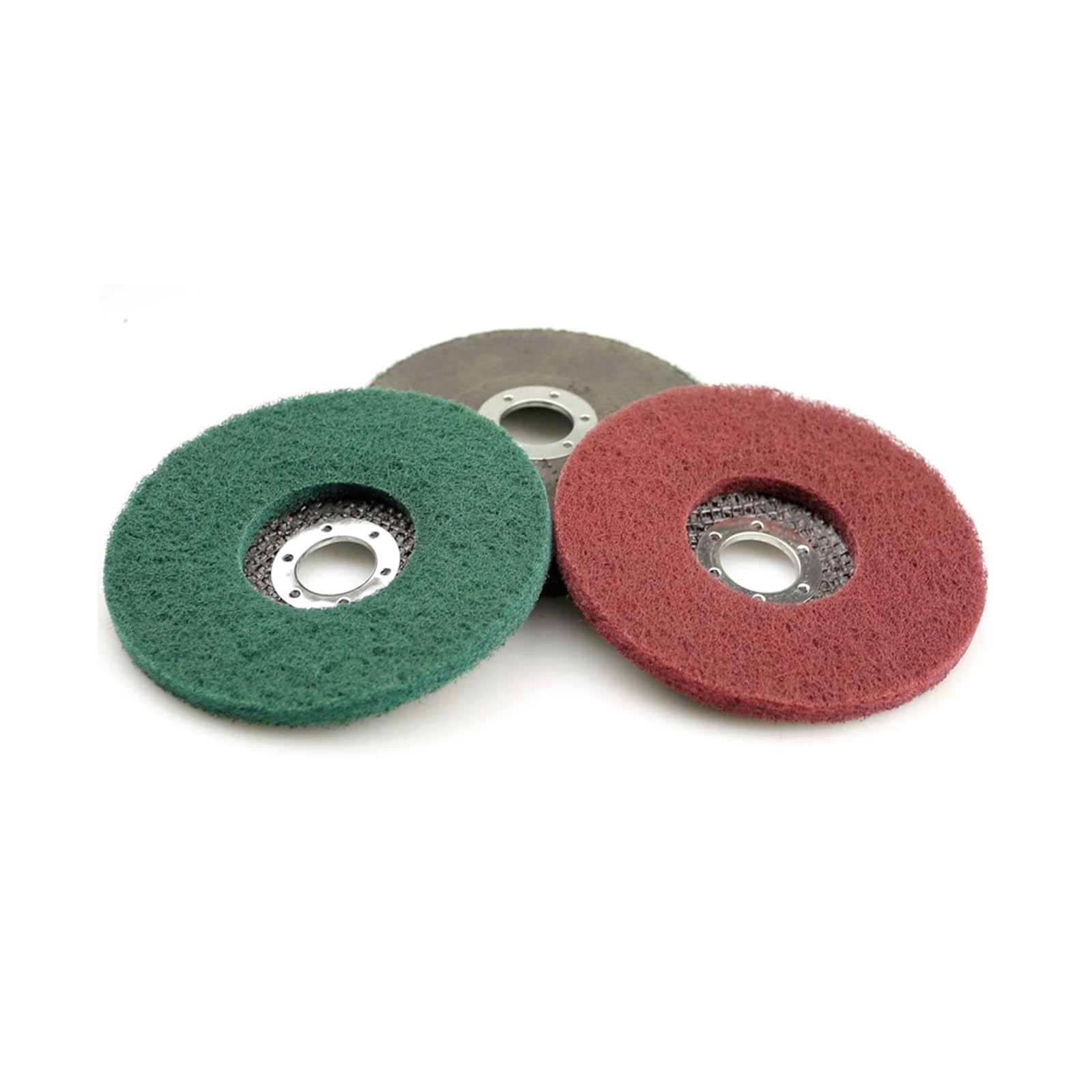 Disque de meulage à lamelles Non tissées, 125x8x22mm, roue de polissage en Nylon, outils de meuleuse d'angle for le polissage des métaux, 10 pièces(MIX)