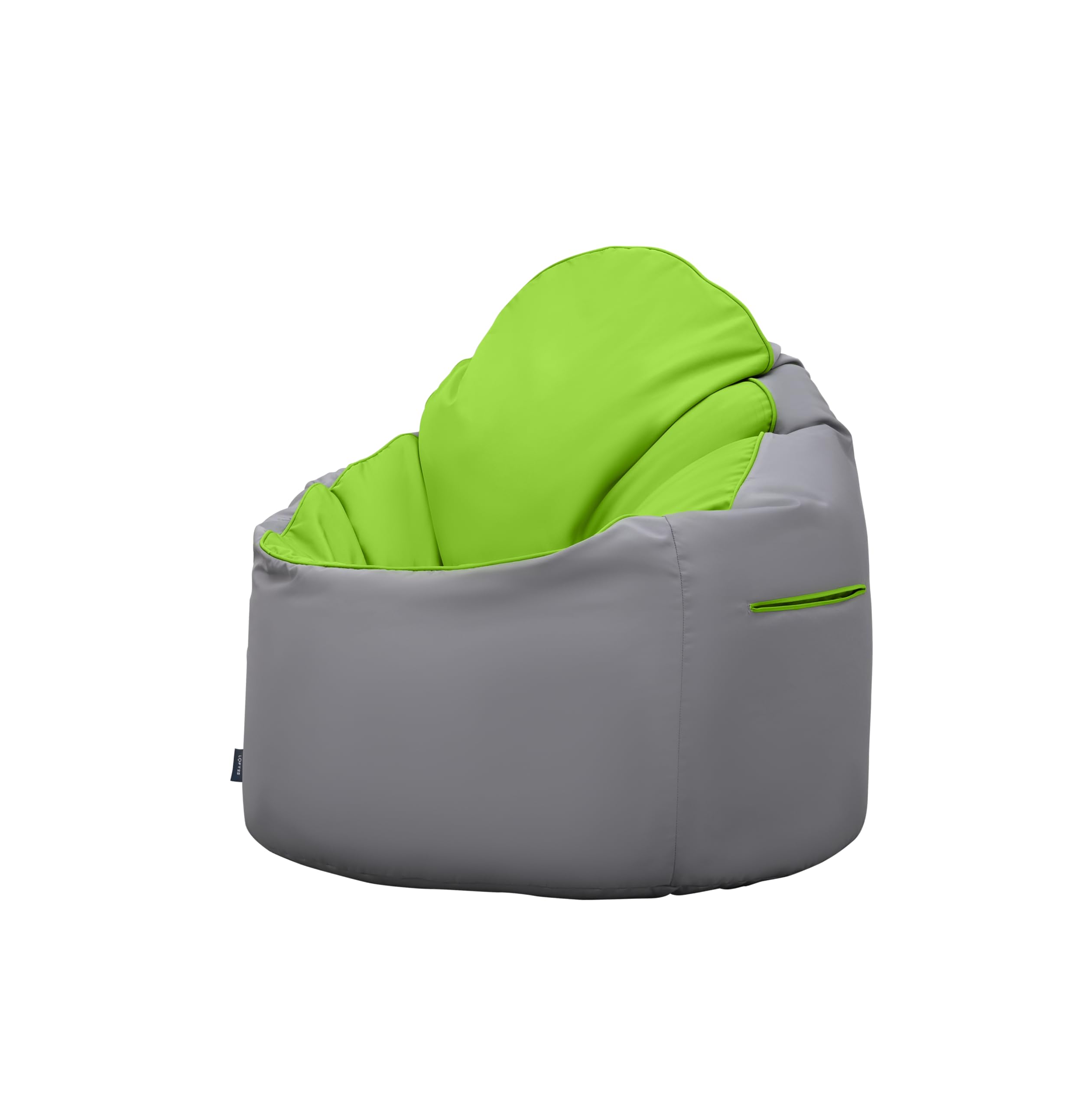 Loft 25 Adulti Poltrona a Sacco, Interno Esterno Soggiorno Comoda Pouf, Schienale Alto Resistente all'Acqua Gamer Seduta, Bean Bag Chair Con Riempimento (Lime)