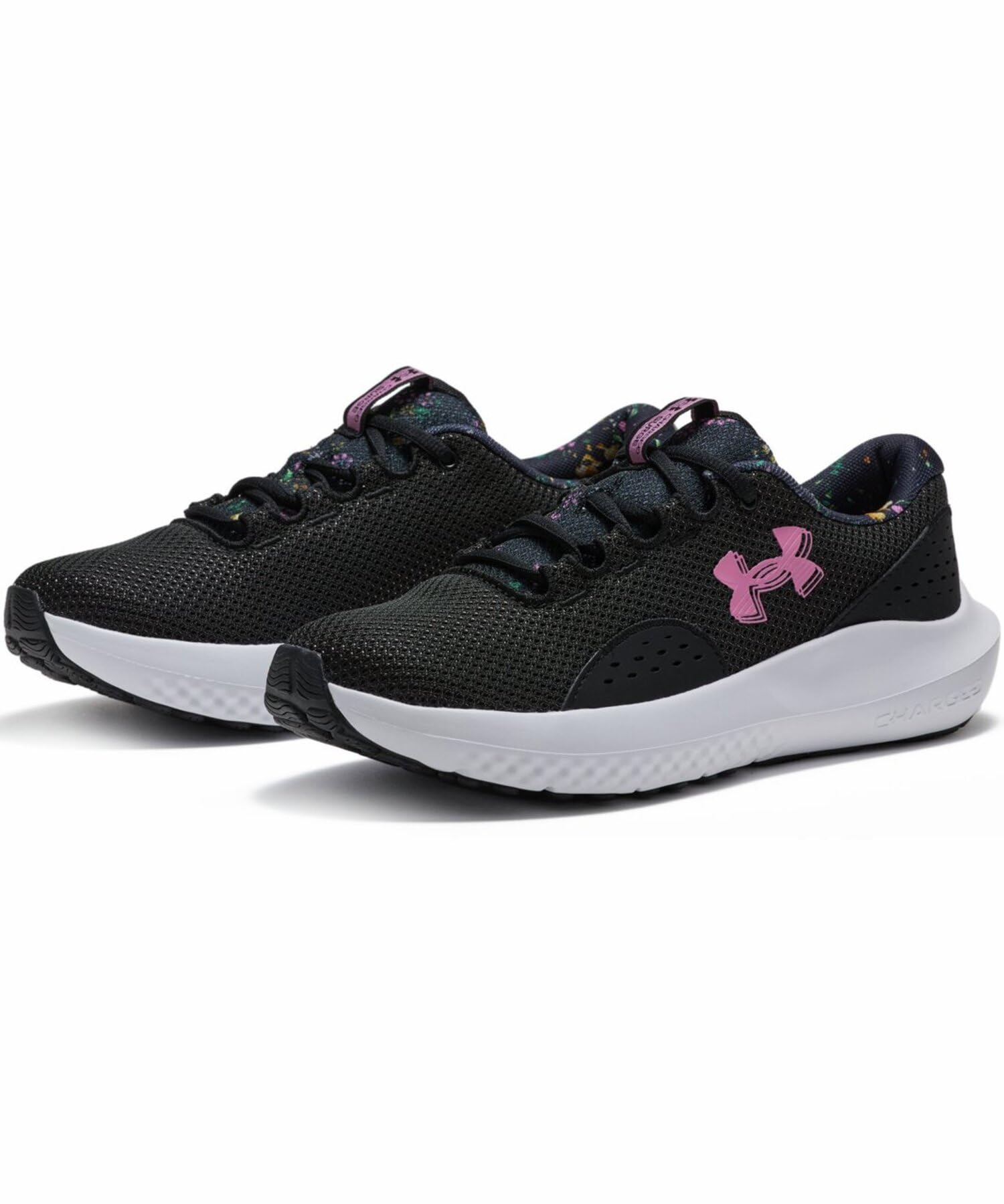 Under Armour 3027942-1-7.5 UA W Charged Surge 4 Print Black 7.5