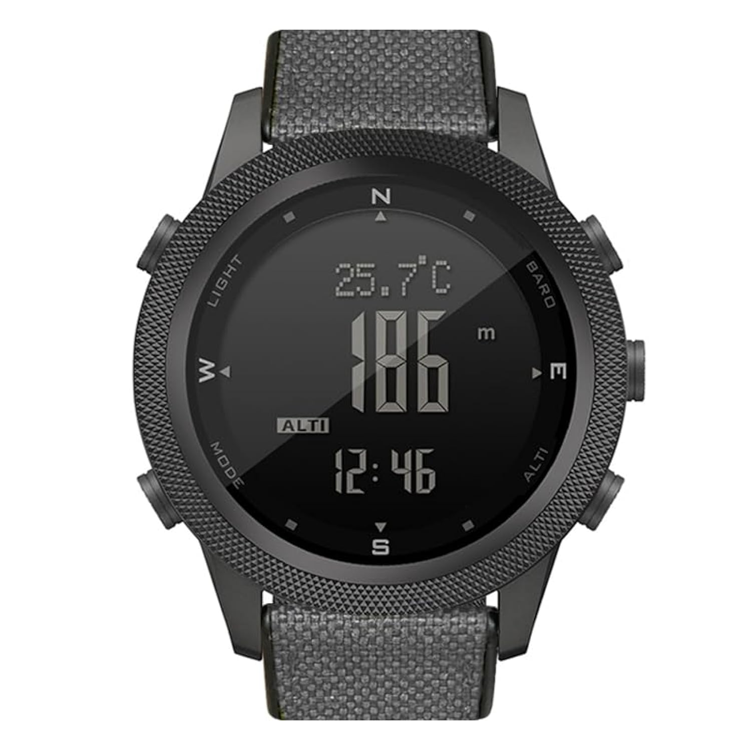 CakCity Outdoor Military Watches with Compass for Men Tactical Watch Sports Watches for Men Hiking Digital Wrist Watch with Barometer,Altimeter,Step Counter,Grey Strap (B0C7Q51KWL) Amazon Price History, Amazon Price Tracker