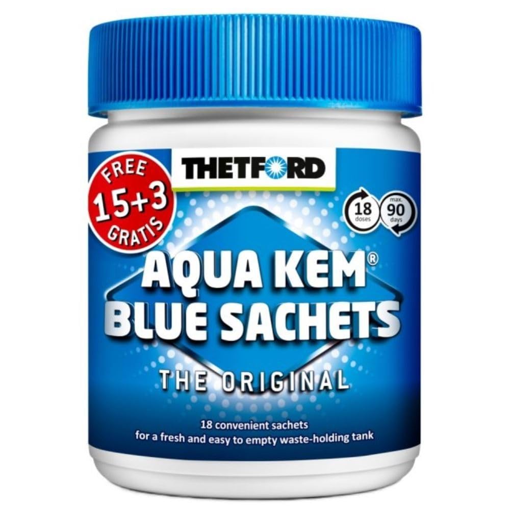 Thetford - Aqua Kem Blue Sachets - 15 Sachets solubles pour WC chimiques