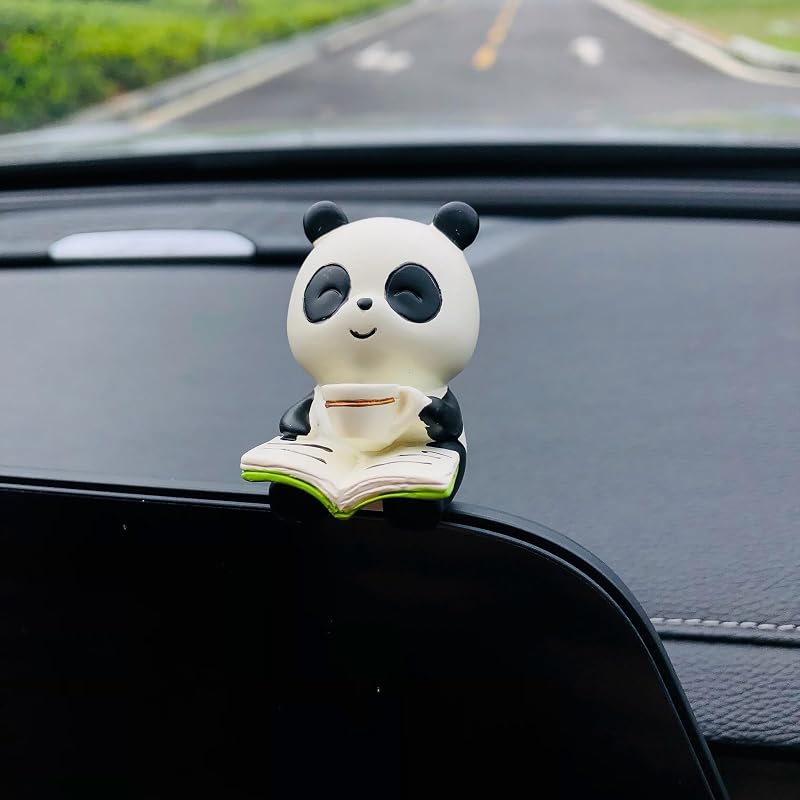 Enfeite de Panda para Painel do Carro em Resina ITUBLE D12