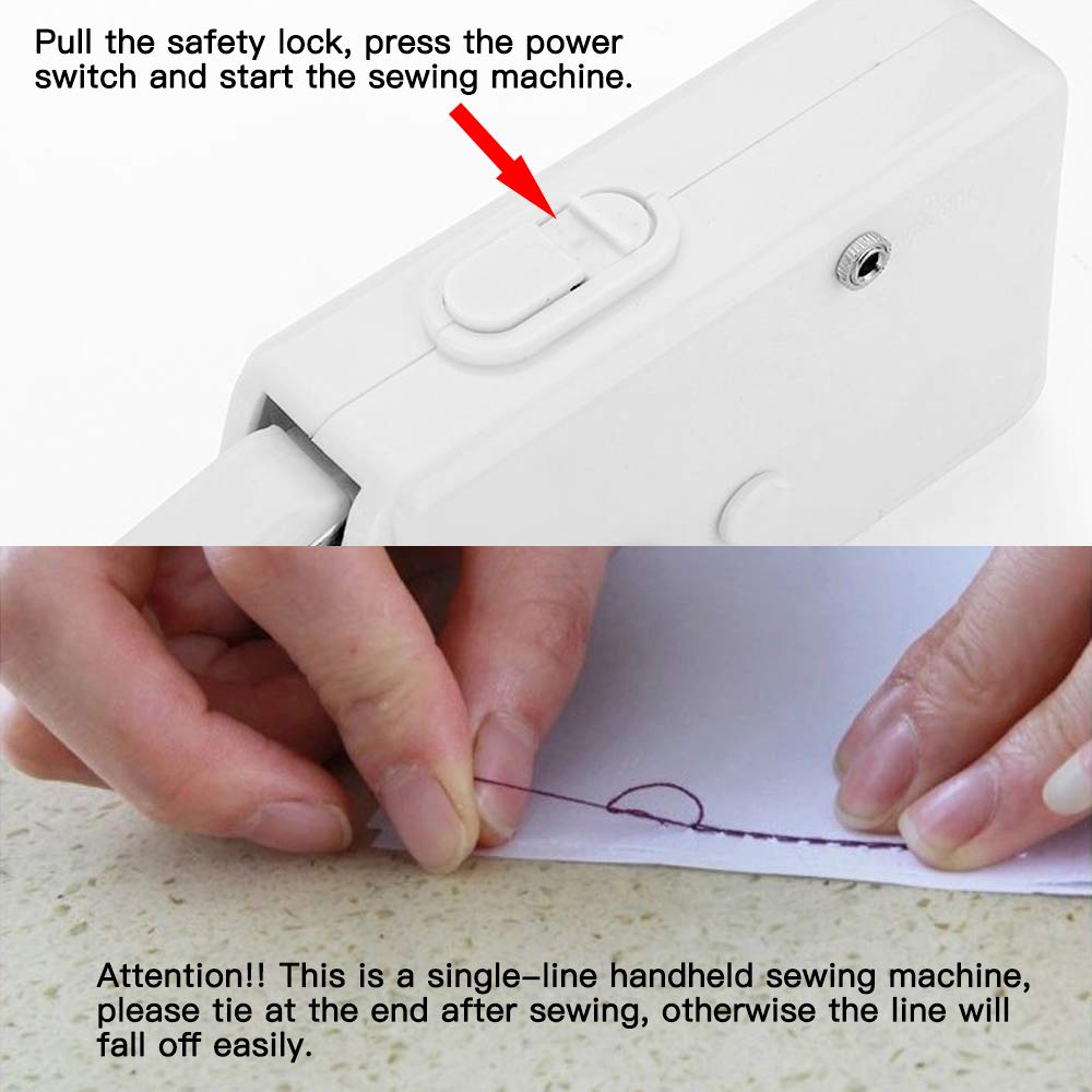 CZ17326-Mini Machine à Coudre Manuelle Portable Point électrique Ensemble De Couture Domestique