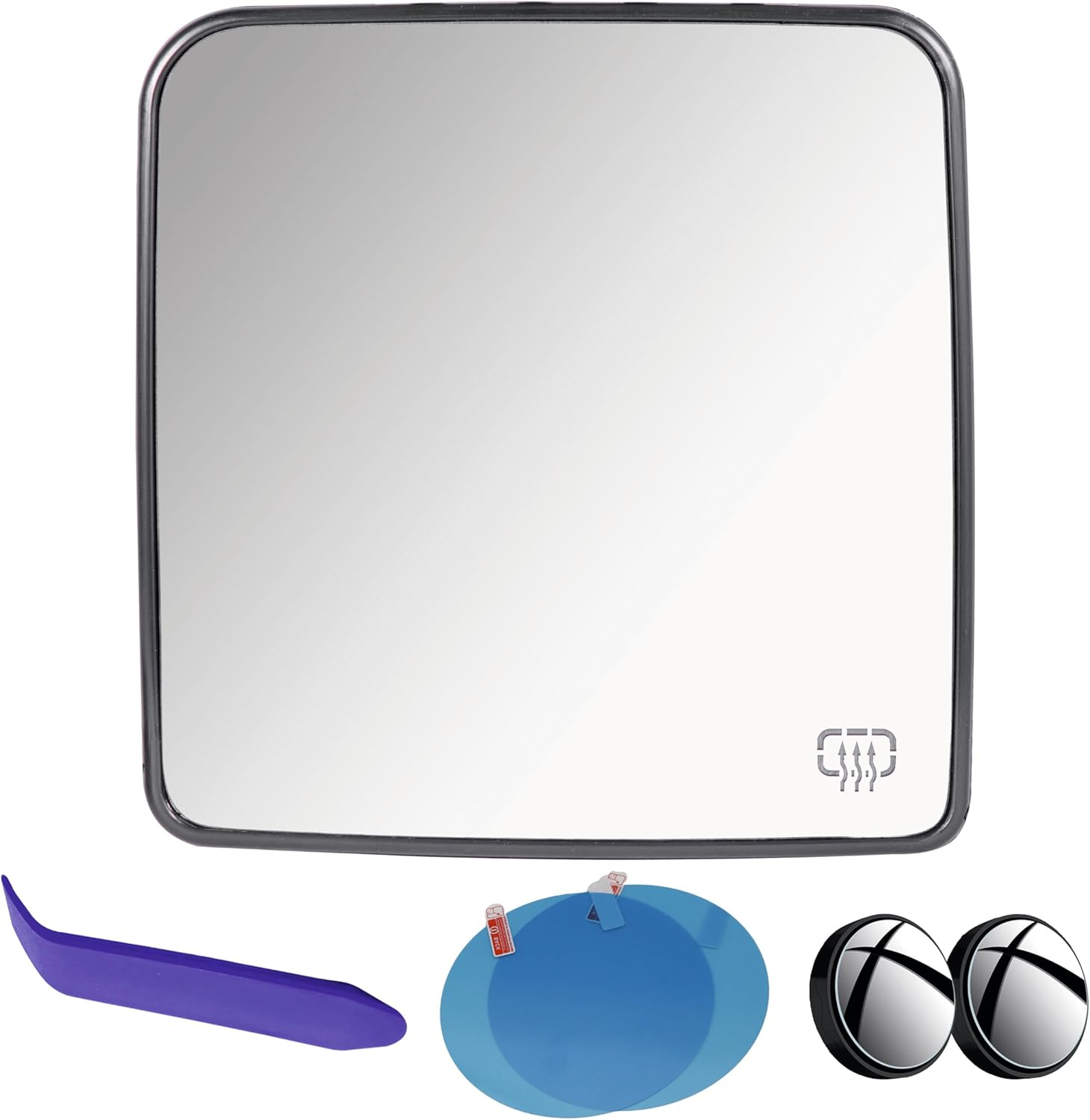 EAP Driver Side Mirror Glass Compatible with Jeep Wrangler 2011-2017, Heated, 68125585AA 68125581AA