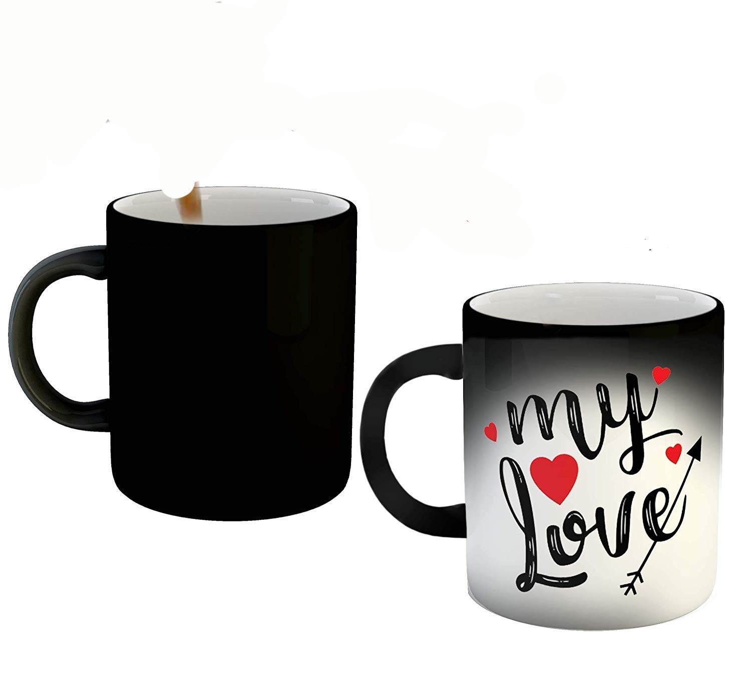SCPmarts Create Your Desire� My Love Quotes Printed Black Magic Coffee Mug- Gift for Boyfriend, Girlfriend, Lover by SCPmarts�