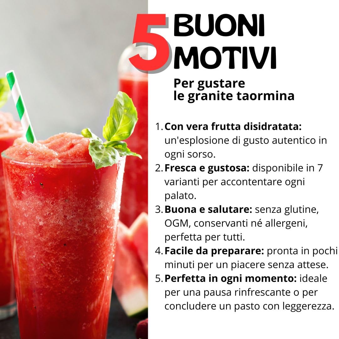 Almar Granita GUSTO ARANCIA Senza Glutine Senza Glicerolo - CONFEZIONE RISPARMIO 16 BUSTE DA 700G = 528 GRANITE