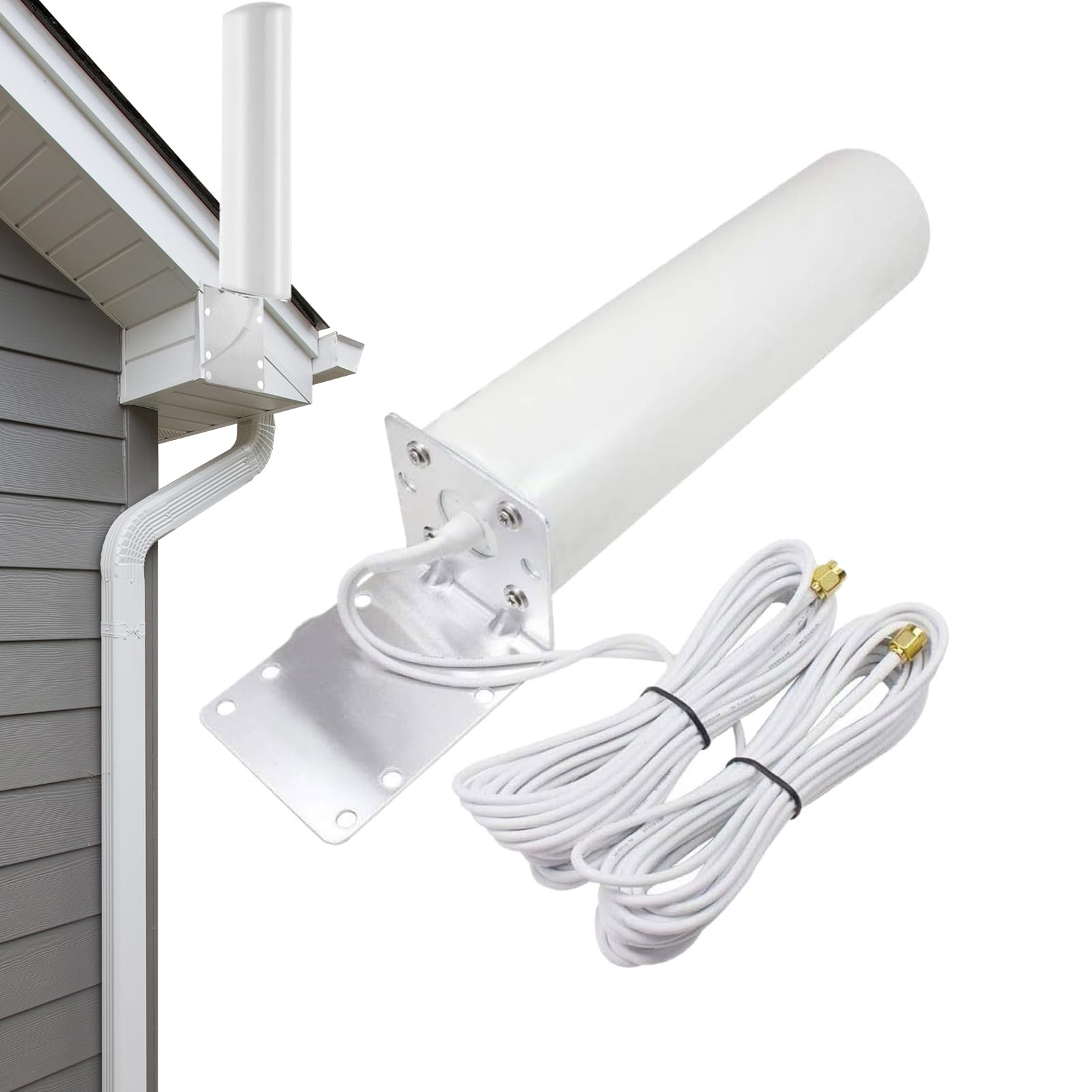 Extensor WiFi para Exteriores - Repetidor de WiFi de Largo Alcance para el hogar y el Negocio | Amplificador de señal para enrutador, Extensor de Rango WiFi a Prueba de Intemperie para Patio, Granja,