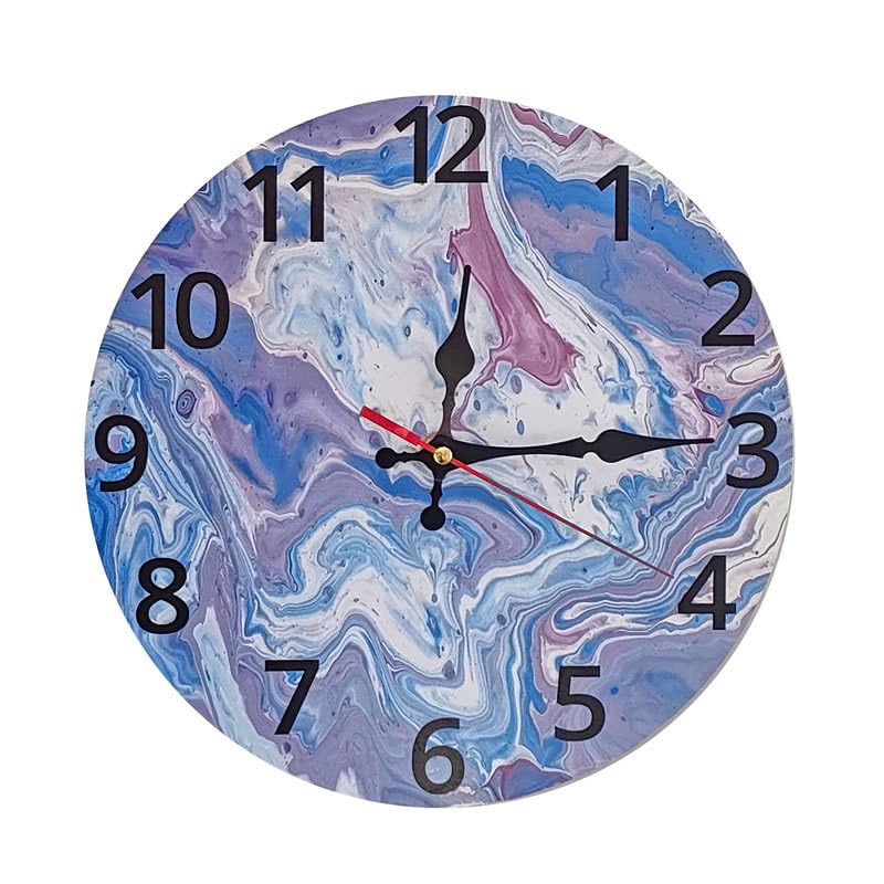 Horloge murale chic effet marbre au fini premium pour vos murs
