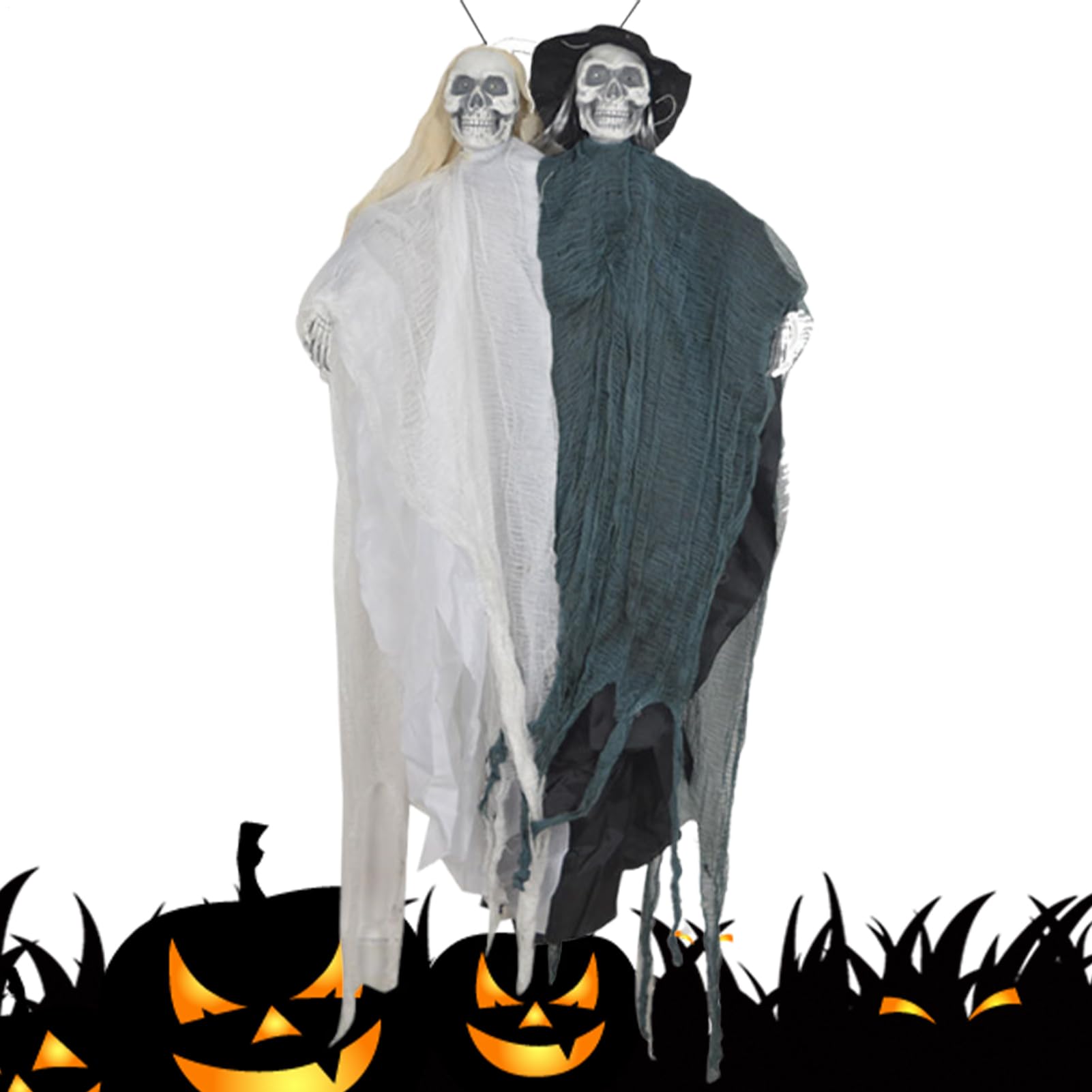 Esqueletos de Halloween para Exteriores Espeluznantes Esqueletos de Novia y