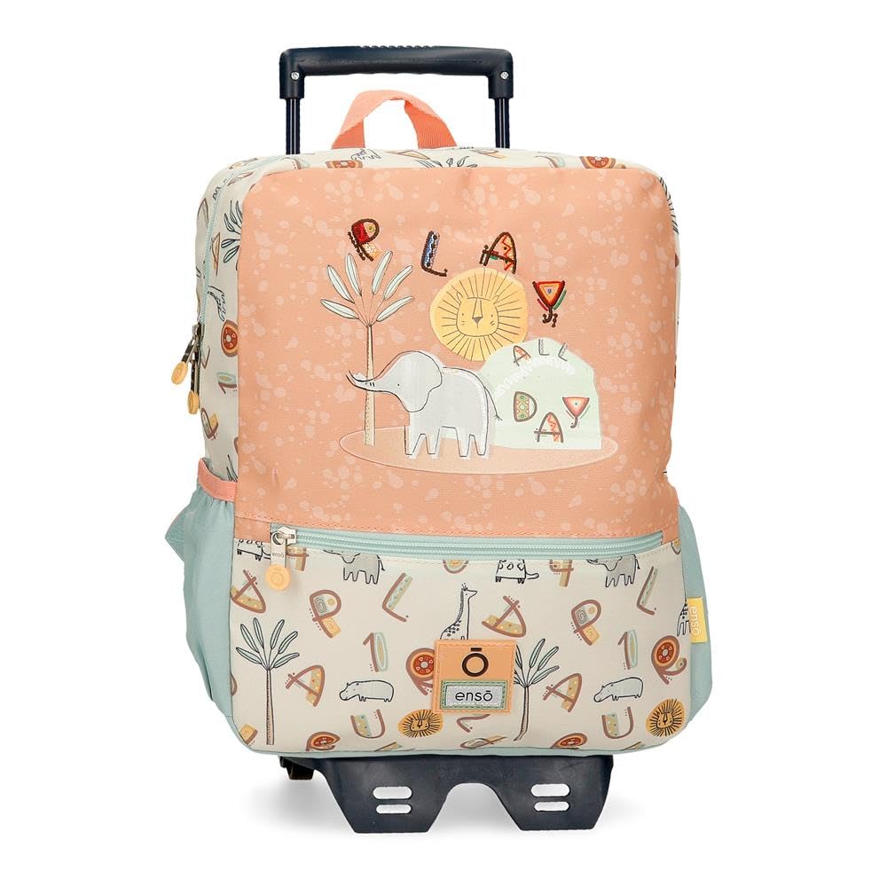 Enso Play All day mochila infantil, mochila escolar, fabricada en Poliéster, ruedas dobles de giro multidireccional, Múltiples formas de usarlo