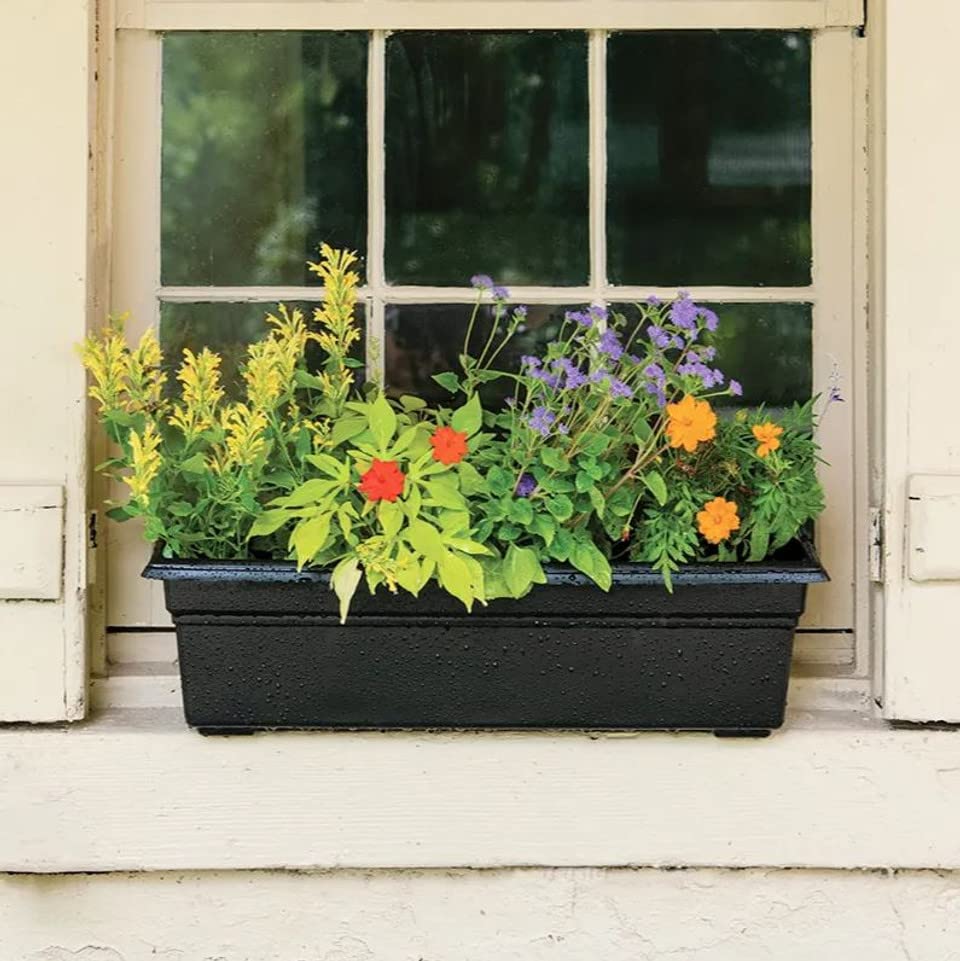 30in. Countryside Window Box - Black