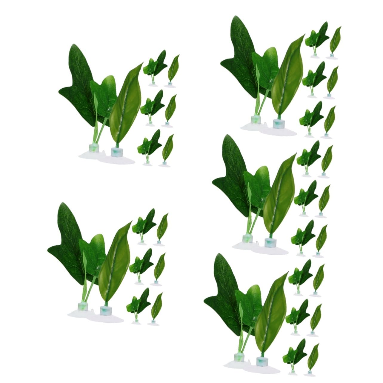 ABOOFAN 40 Piezas Hojas de pecera Juguetes de Betta para Tanque pequeño Decoraciones de terrario decoración Accesorios para peceras Plantas Betta Hojas de Betta Acuario Hamaca lámina