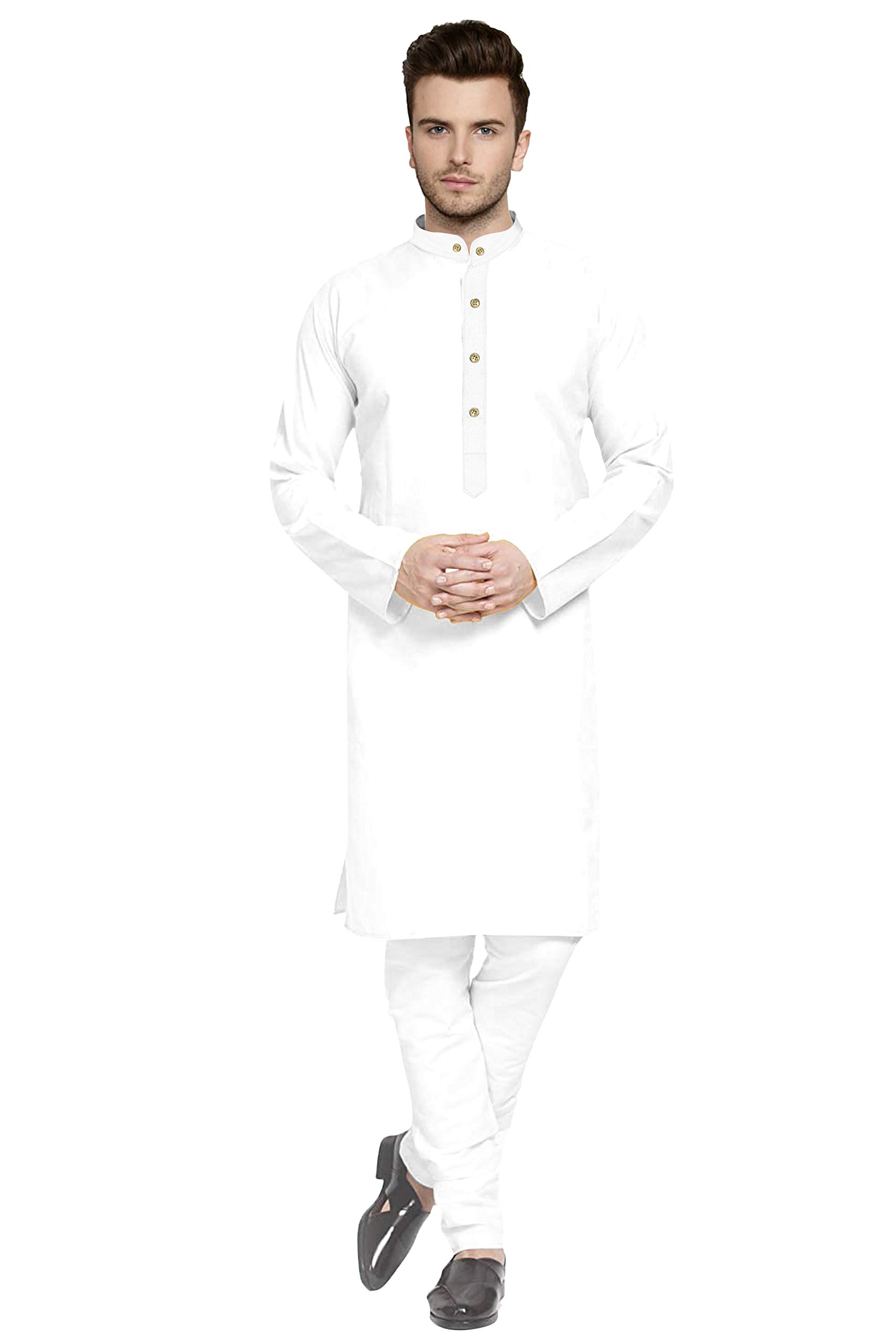 MentificMen's Solid Plain Traditional Kurta Pajama Set for Men (Kurta and Pajama)