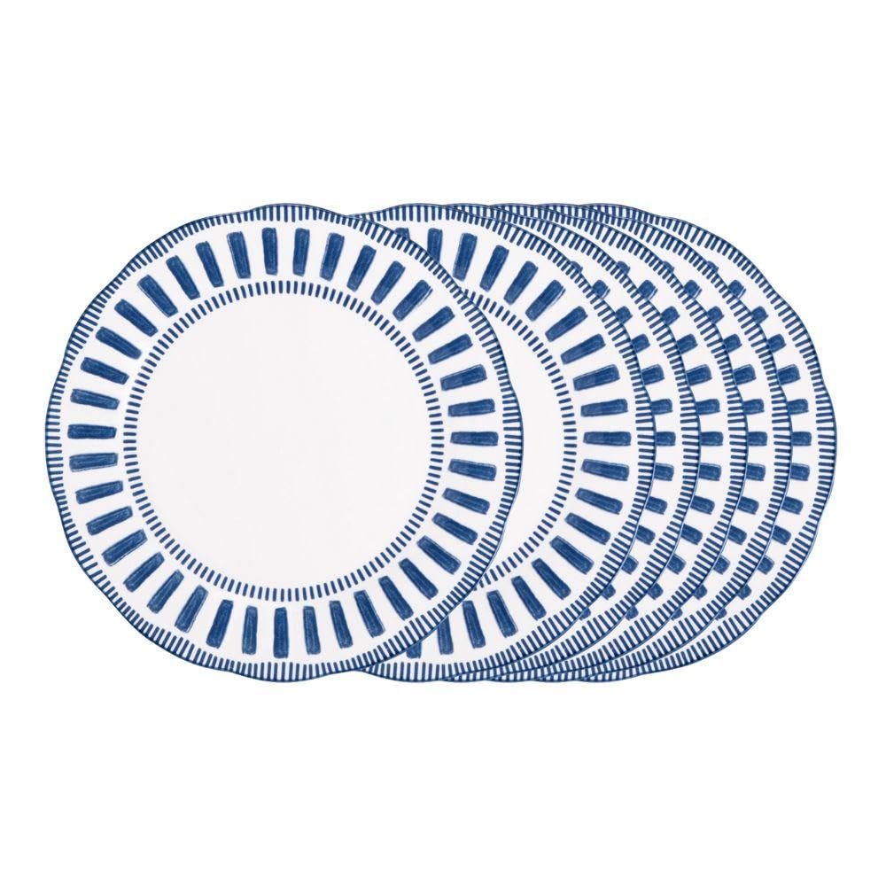Table Passion - Assiette plate Napoli bleue 27 cm (lot de 6)