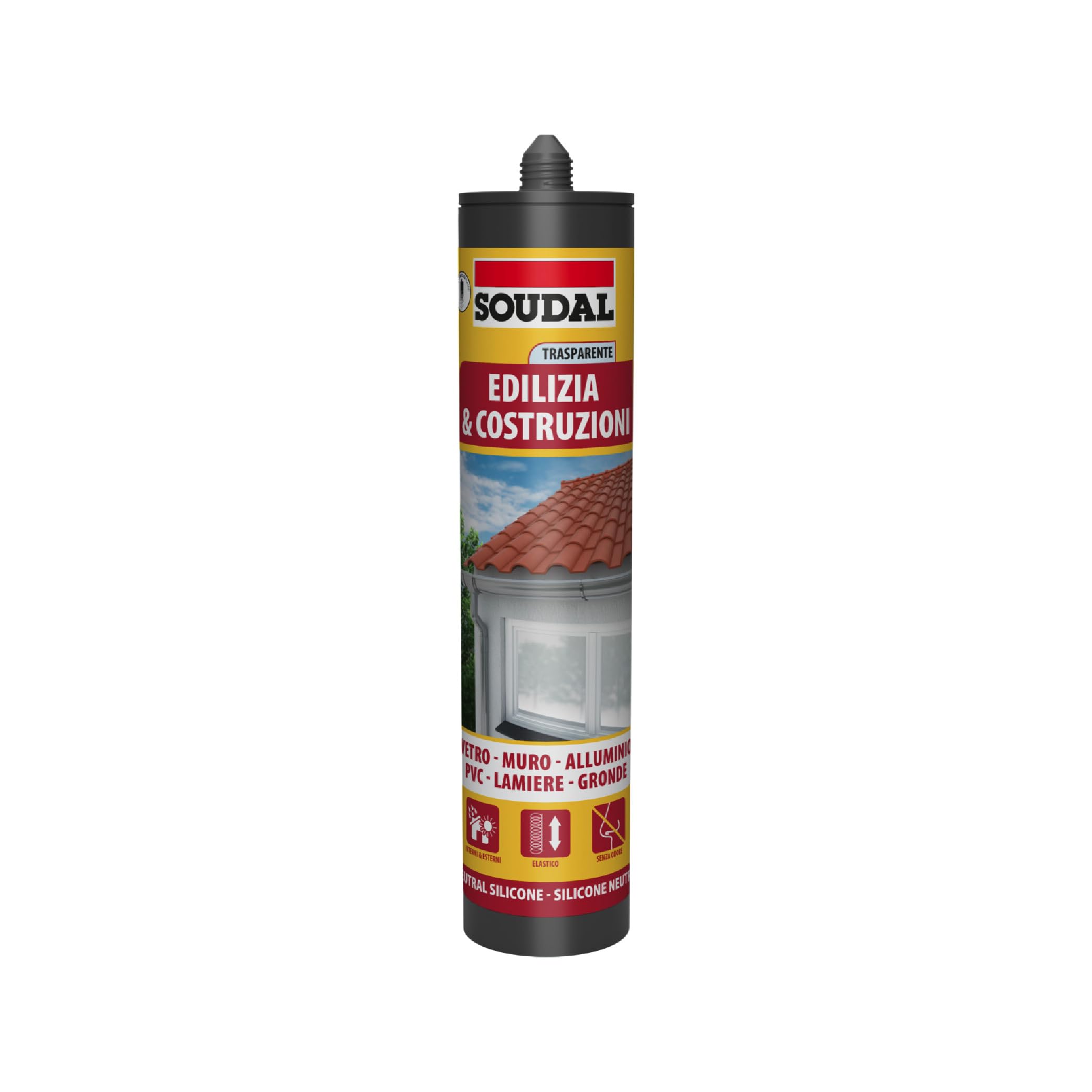 SILICONE EDILIZIA NEUTRO TRASPERENTE ML 300 SOUDAL