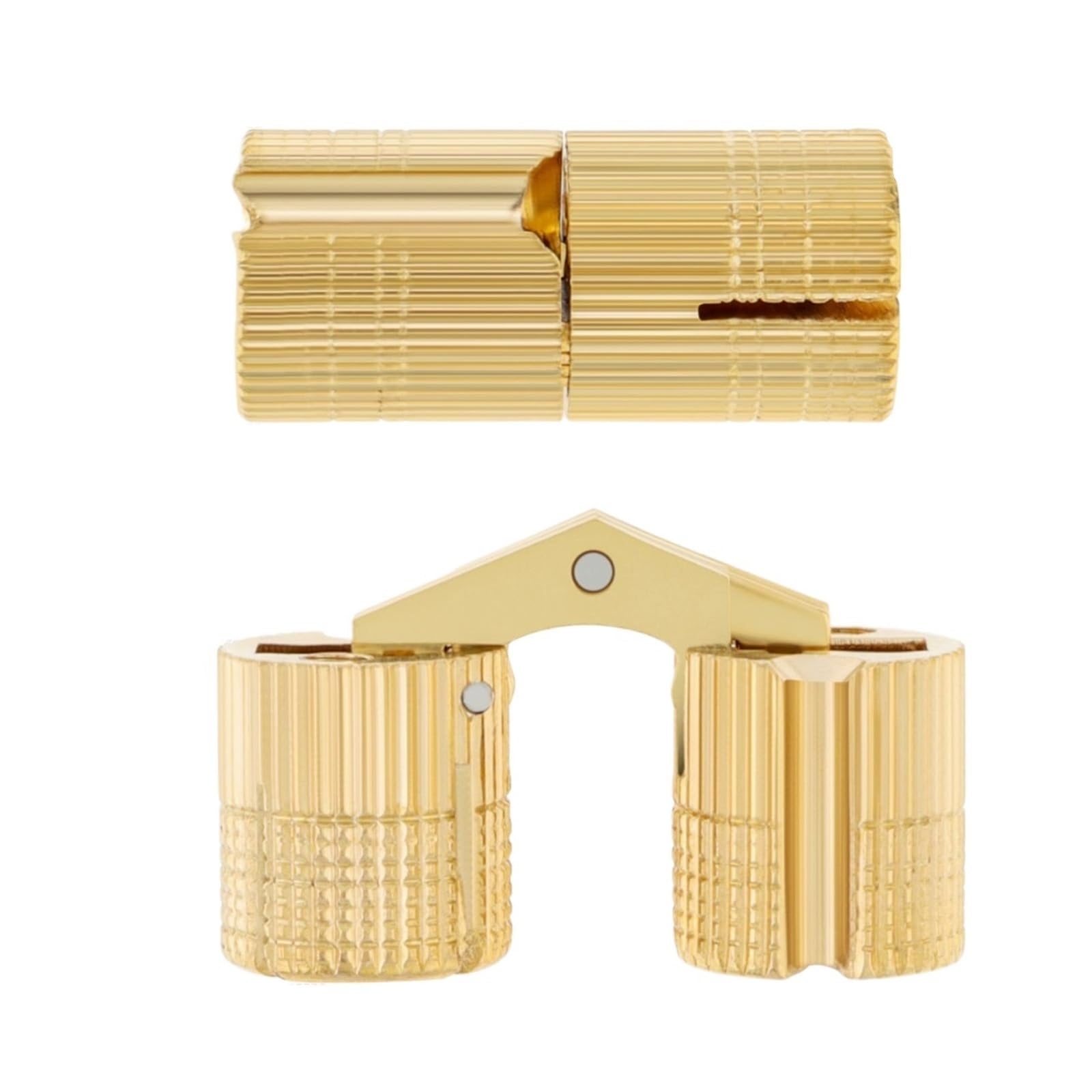 Kdhcvkz One Color 8Pcs 12Mm 180 Degree Hidden Hinges Brass Concealed Furniture Hinges
