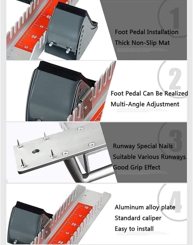 Pedal profesional de pista de carreras, aleación de aluminio ajustable para entrenamiento de sprint y equipo deportivo de campo