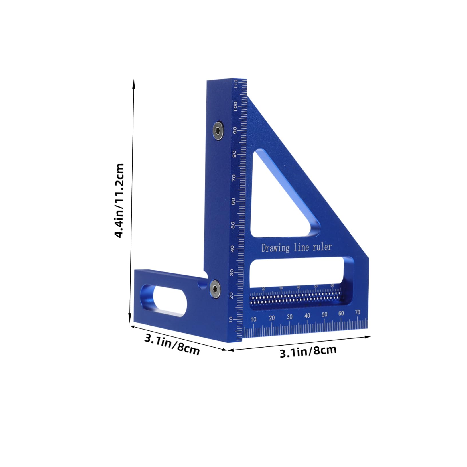 LIFKICH Angle Ruler 45/90 Degree Multi-Angle Measuring Ruler for Woodworking Construction Carpenter Tools Accessories