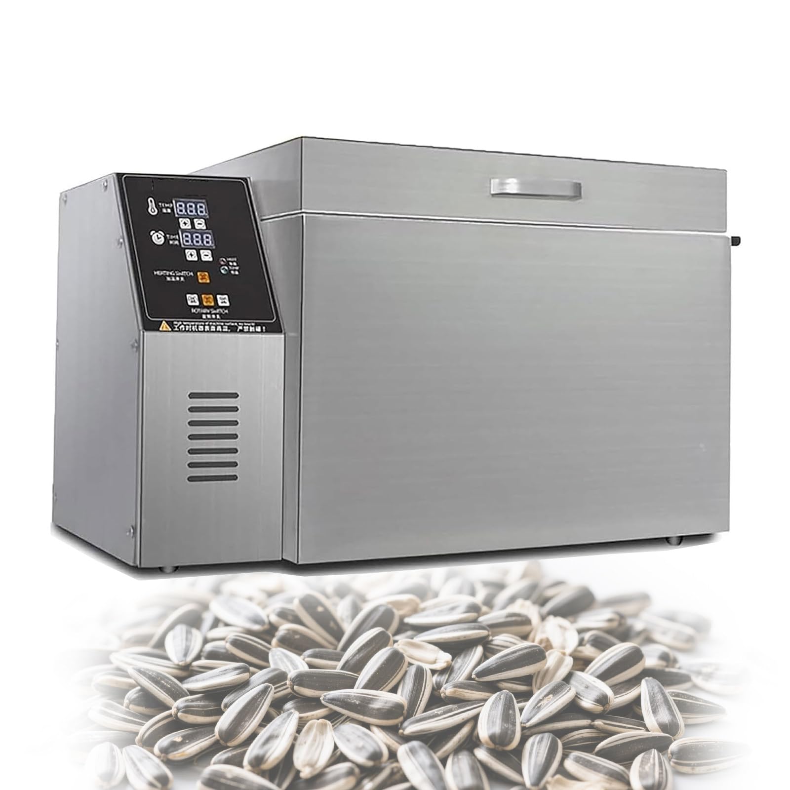 Torréfacteur de café Professionnel, torréfacteur Automatique, en Acier Inoxydable, avec température réglable pour la Cuisson du café, des châtaignes, des cacahuètes et des céréales Type5