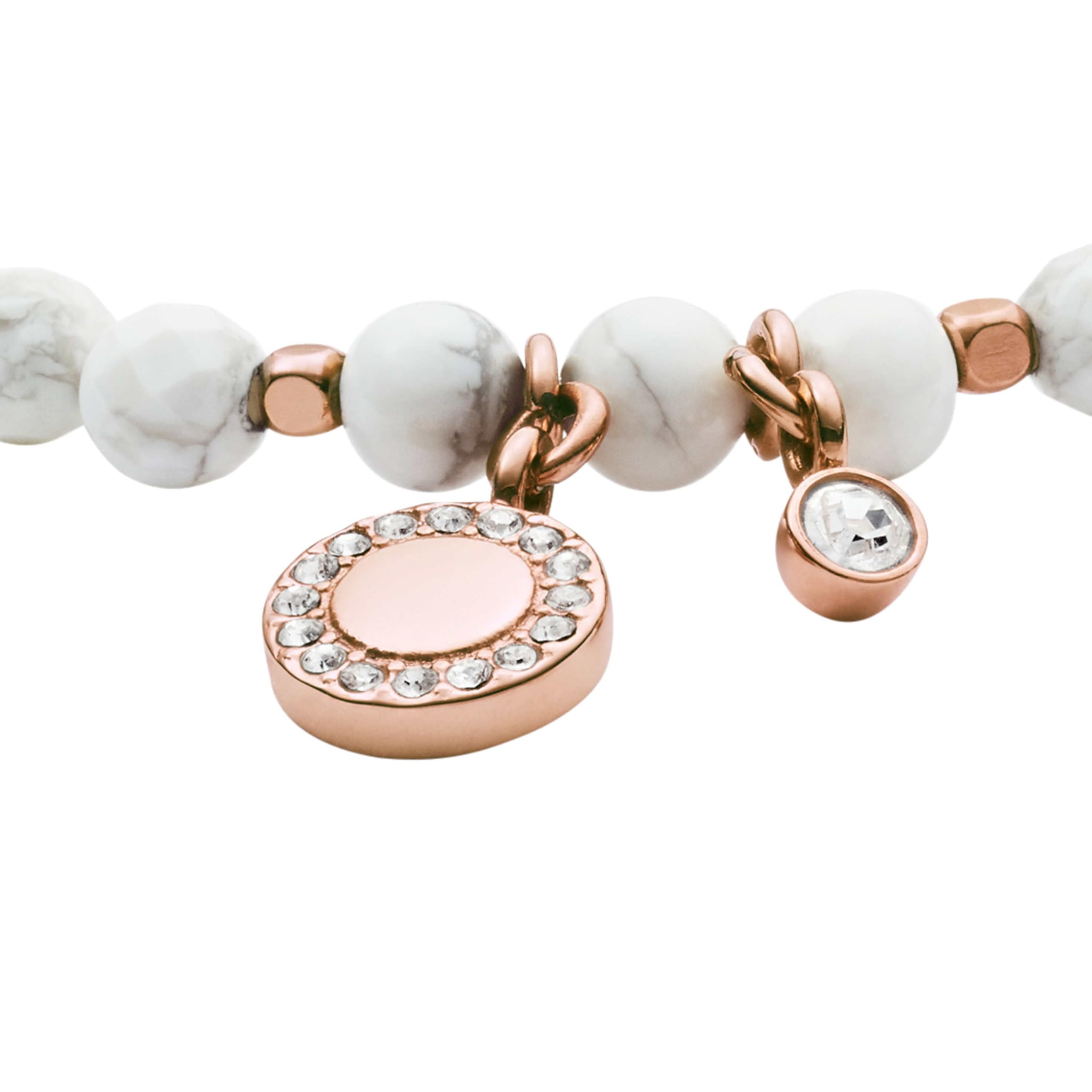 Fossil Women's Semi precious beads with adjustable bangle bracelet