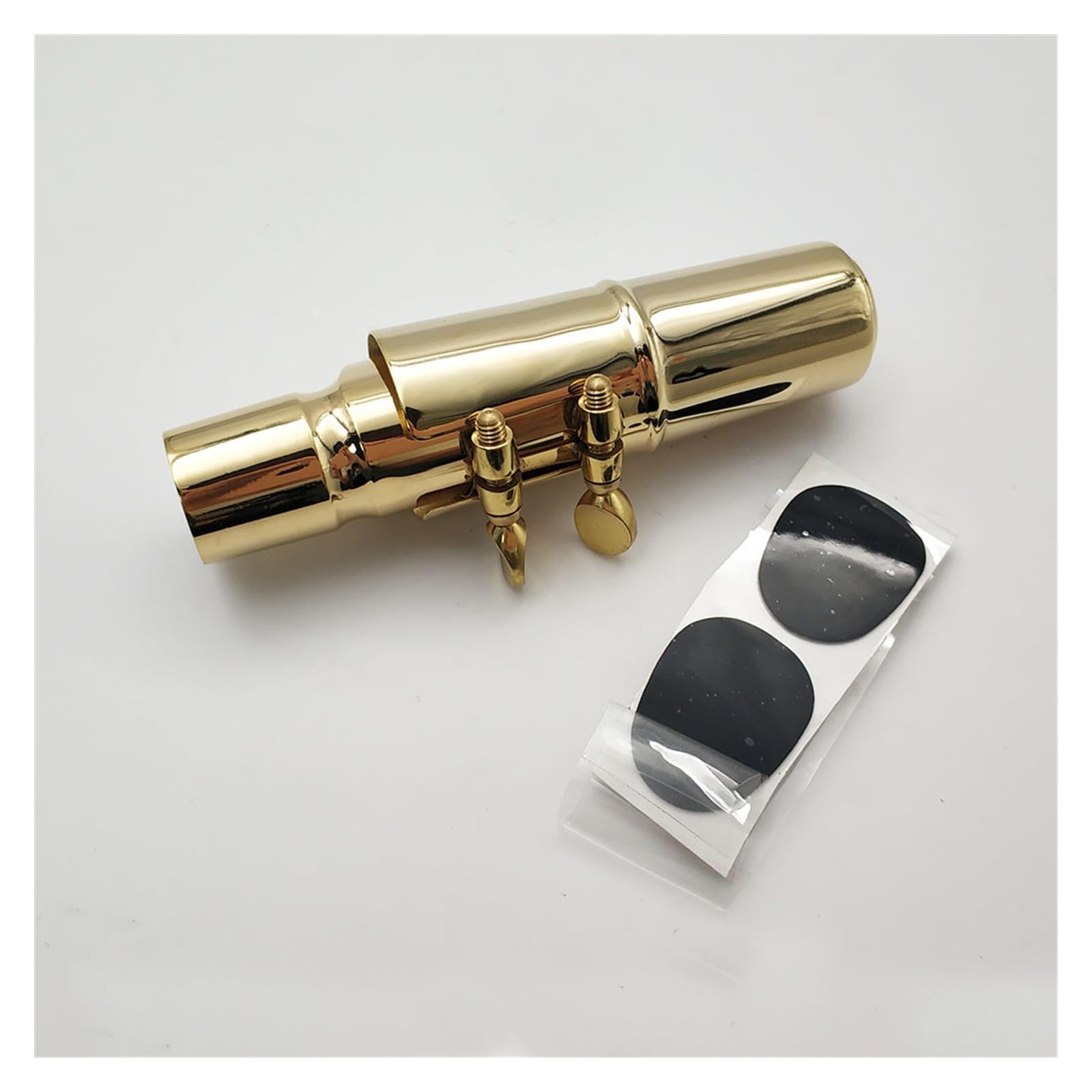 Zestaw Ustników Do Saksofonu Altowego Z Płaskim Metalowym Ustnikiem Z Klipsem Na Nasadkę I Częściami Do Podkładek Pod Zęby Akcesoria do Saksofonu Części (Color : Size 8)