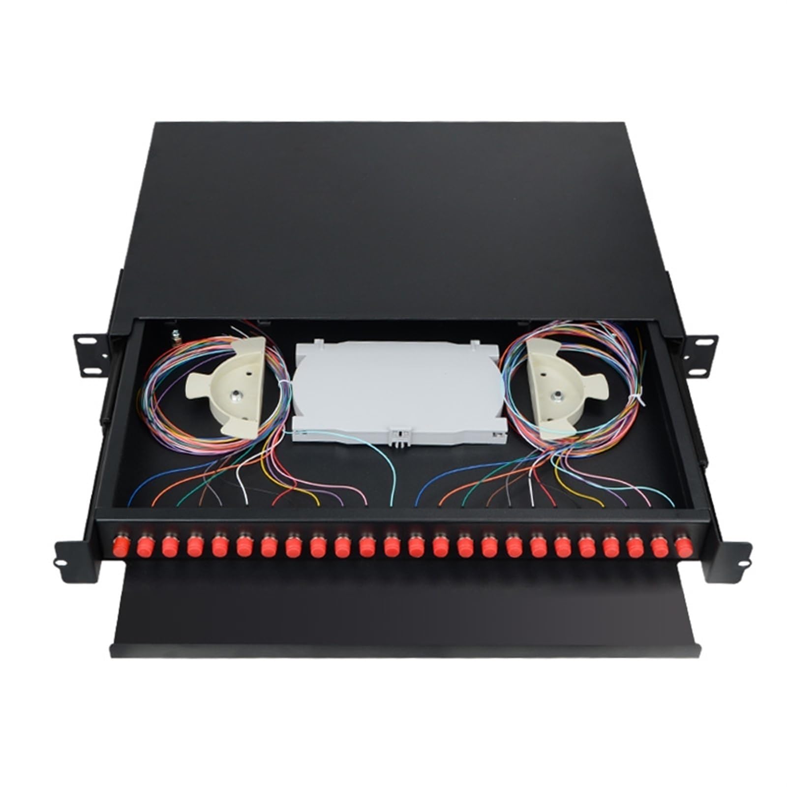 Tresse ODF de SC FC LC de Tableau de connexions de Fibre de Coffret à bornes de Fibre Optique de 24 Ports(Empty Box)