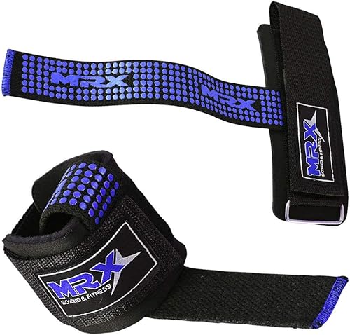 Miniatura 3 de MRX - Correa de levantamiento de pesas para levantamiento de pesas, correas para levantamiento de pesas con soporte de muñequera para entrenamiento
