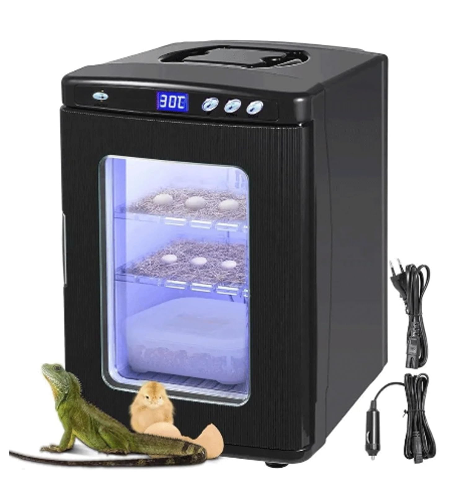 25L Reptilien-Inkubator,Digitaler Eier-Inkubator,Wissenschaftlicher Labor-Inkubator, Kühlung Und Heizung 5-42 °C,Geeignet For Kleine Reptilien