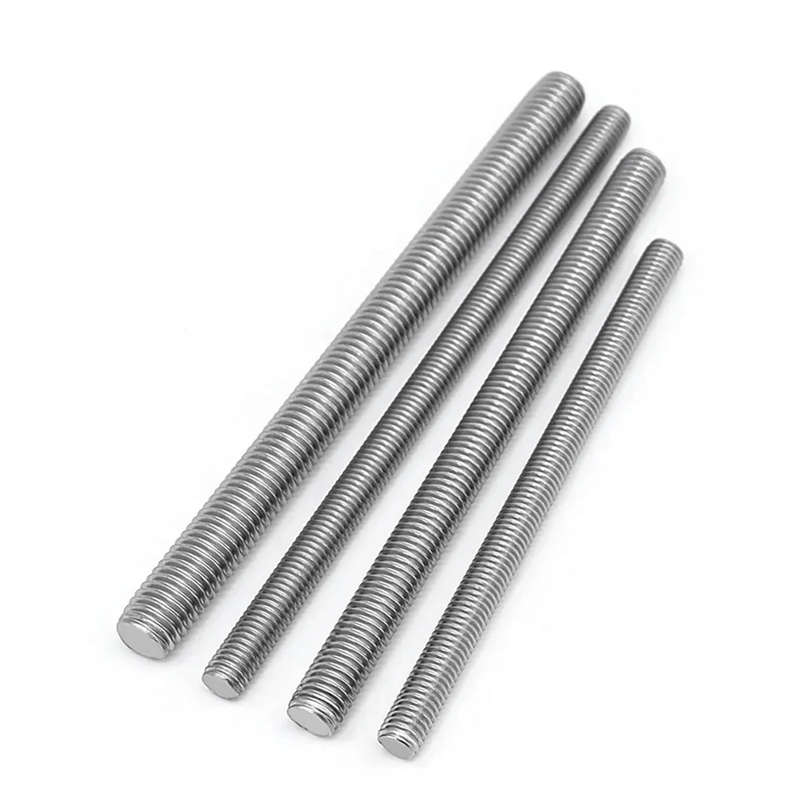Perno de barra de varillas completamente roscadas de acero inoxidable 304 M3 M4 M5 M6 M8 M10 M12 Longitud 16/20/25/30/40/45/50-130 mm(M12,250mm)