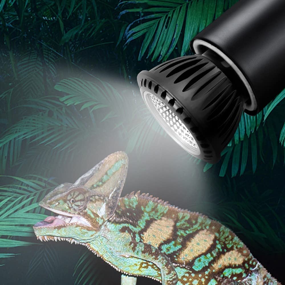 DONGKER - Bombilla UVB 10.0 para reptiles, lámpara calefactora tortuga, luz UVB del desierto LED de 5 W para reptiles que viven en el desierto