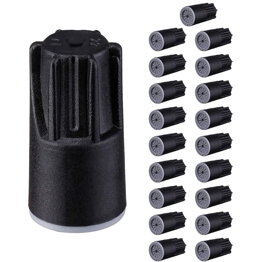 Littimoon Waterproof Wire Connectors, Grease Cap Outdoor Electrical Wire Cap Nuts for Low Voltage Landscape Lighting,Black