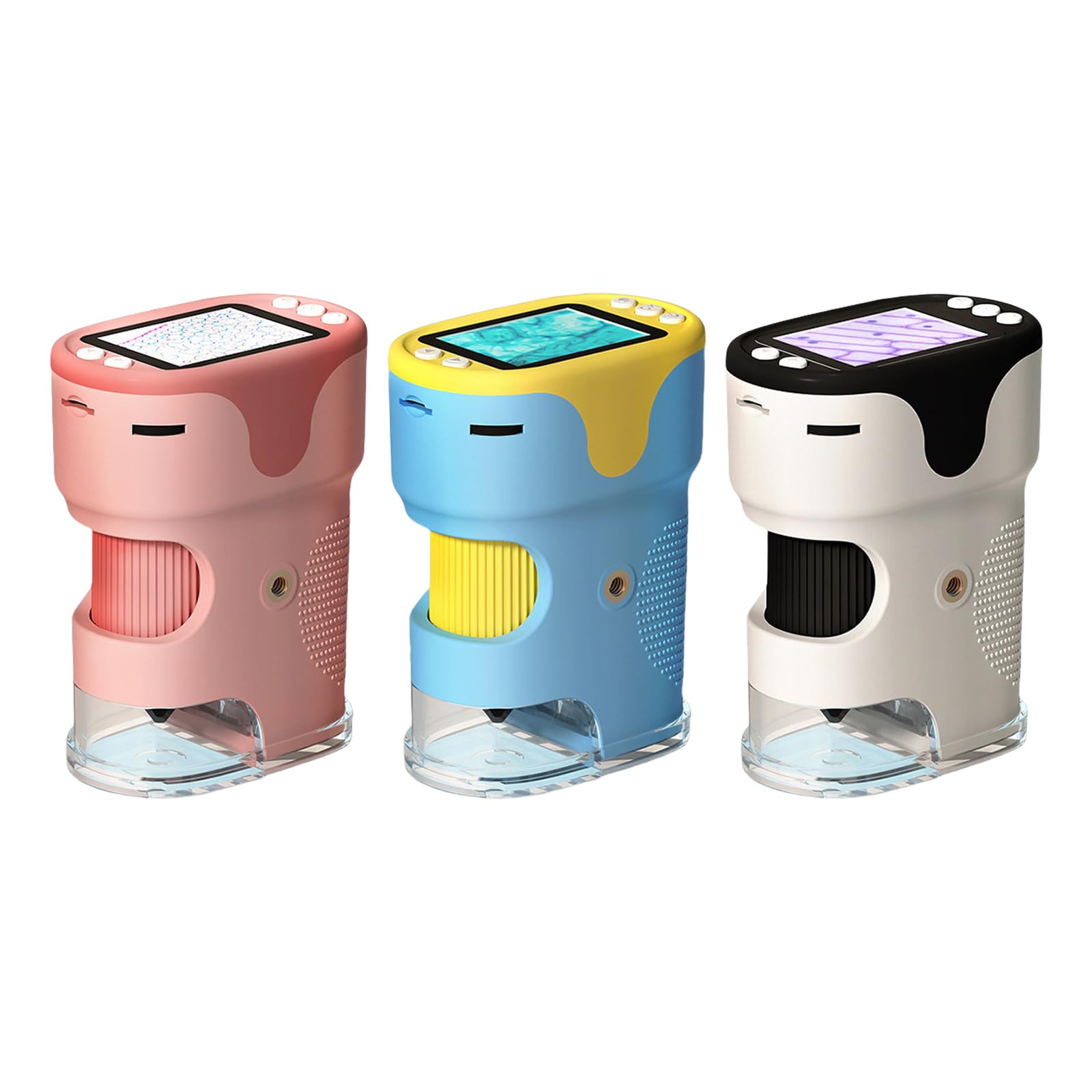Tragbares LED Lichtmikroskop Mit Großem Bildschirm Und 32G Speicher Kompakt Handheld Mikroskop Für Studenten Und Forscher LED Licht