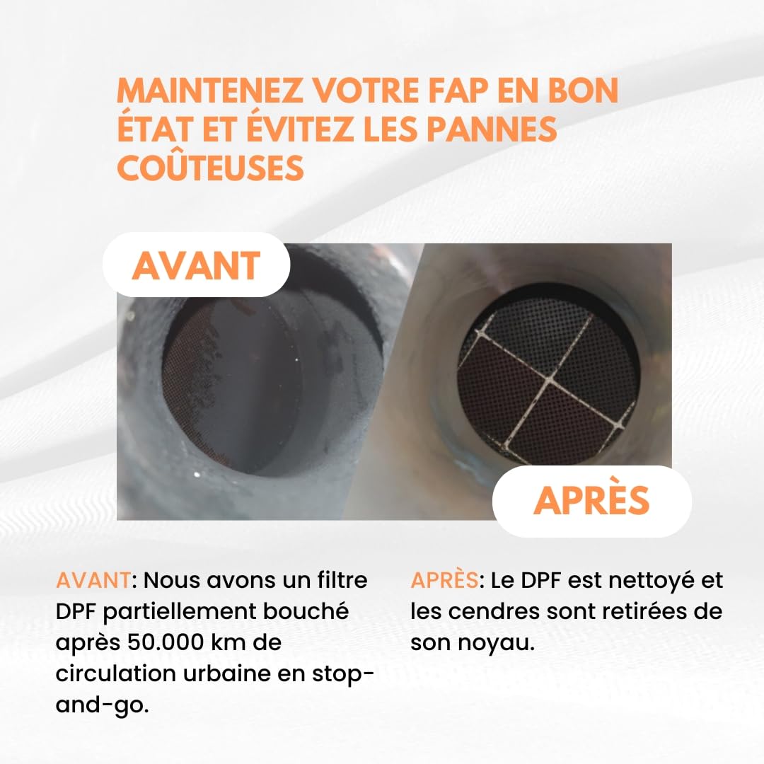 DUO Pack - Xenum DPF Cleaner - 2 x 400ml - Nettoyage efficace pour filtre à particules diesel (FAP) sans démontage + gants et canules - Prolonge la durée de vie et prévient les pertes de puissance