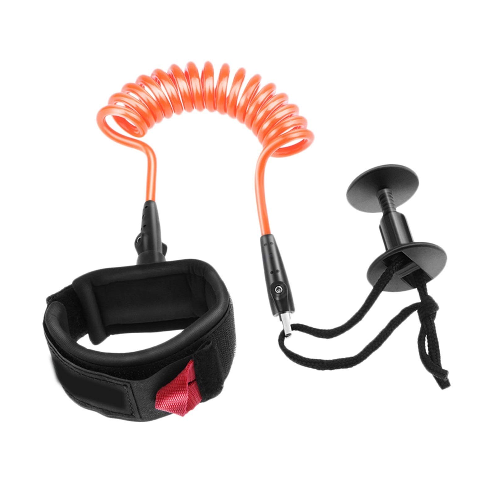 Surf Leine Professionelle Bodyboard Surfbrett Leine Surfeleine 5 Fuß Aufgewickelte Leine Surfen Zubehör SUP Leash. (Color : Orange 5ft)